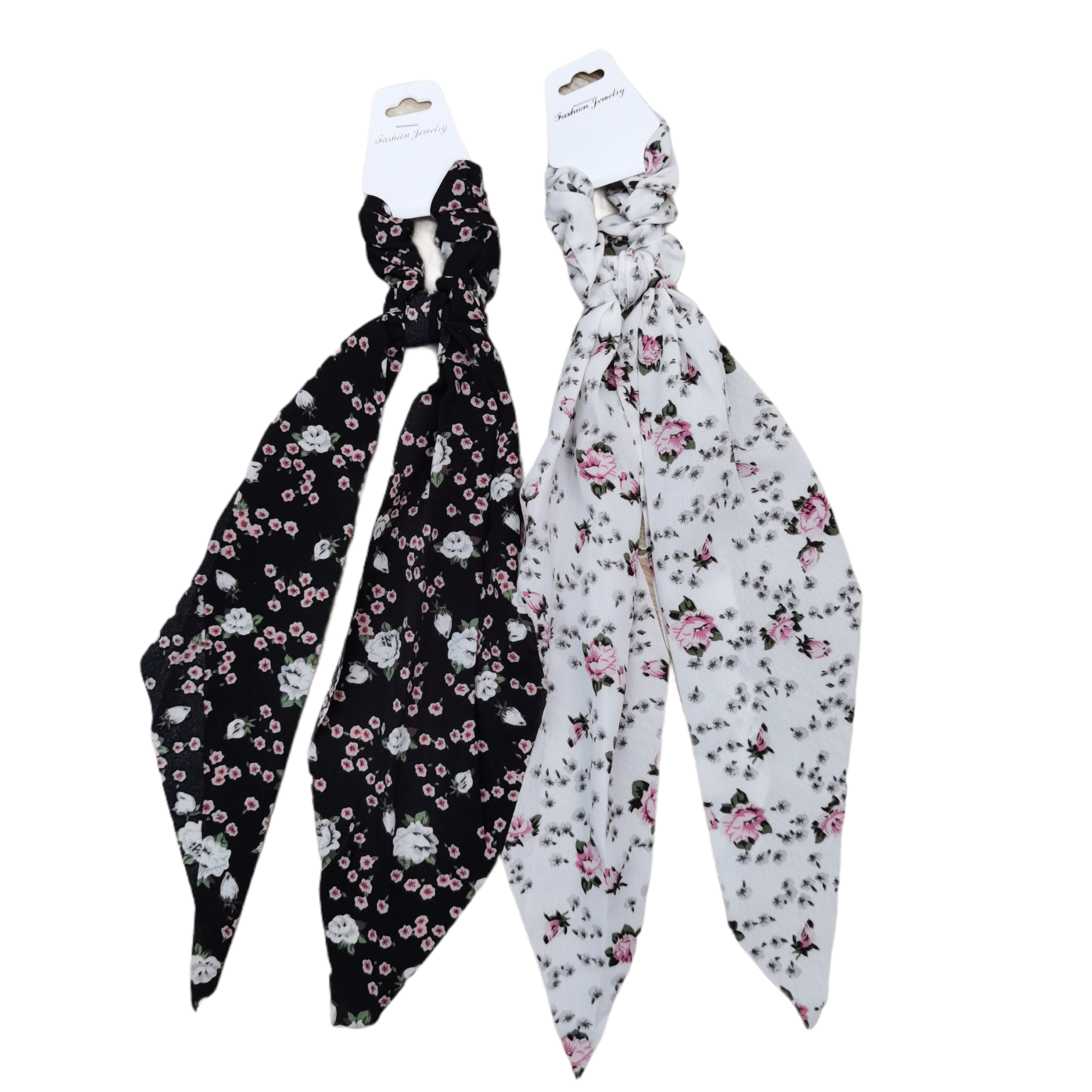 Chouchou motif fleurs    (x12)