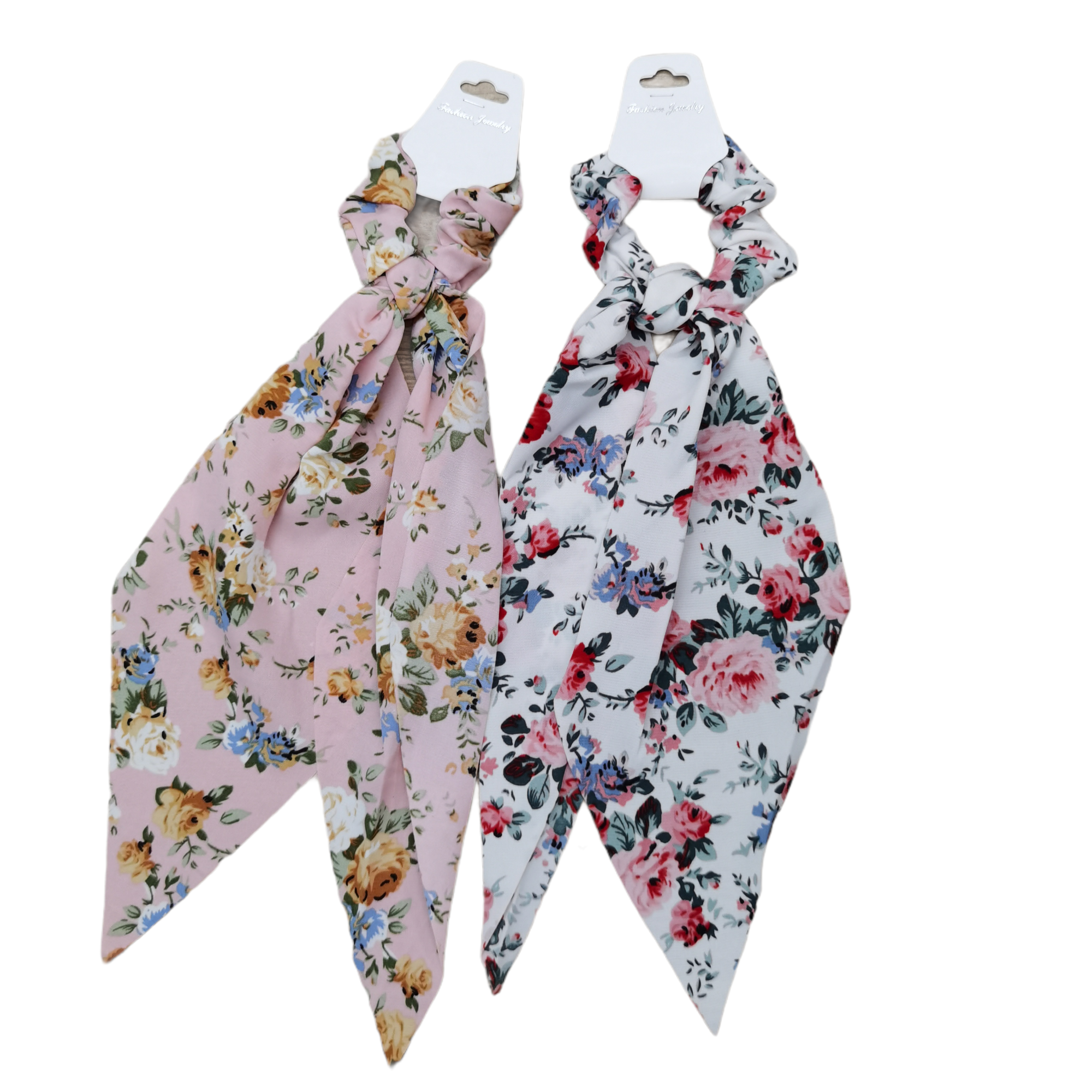 Chouchou motif  fleur  (x12)