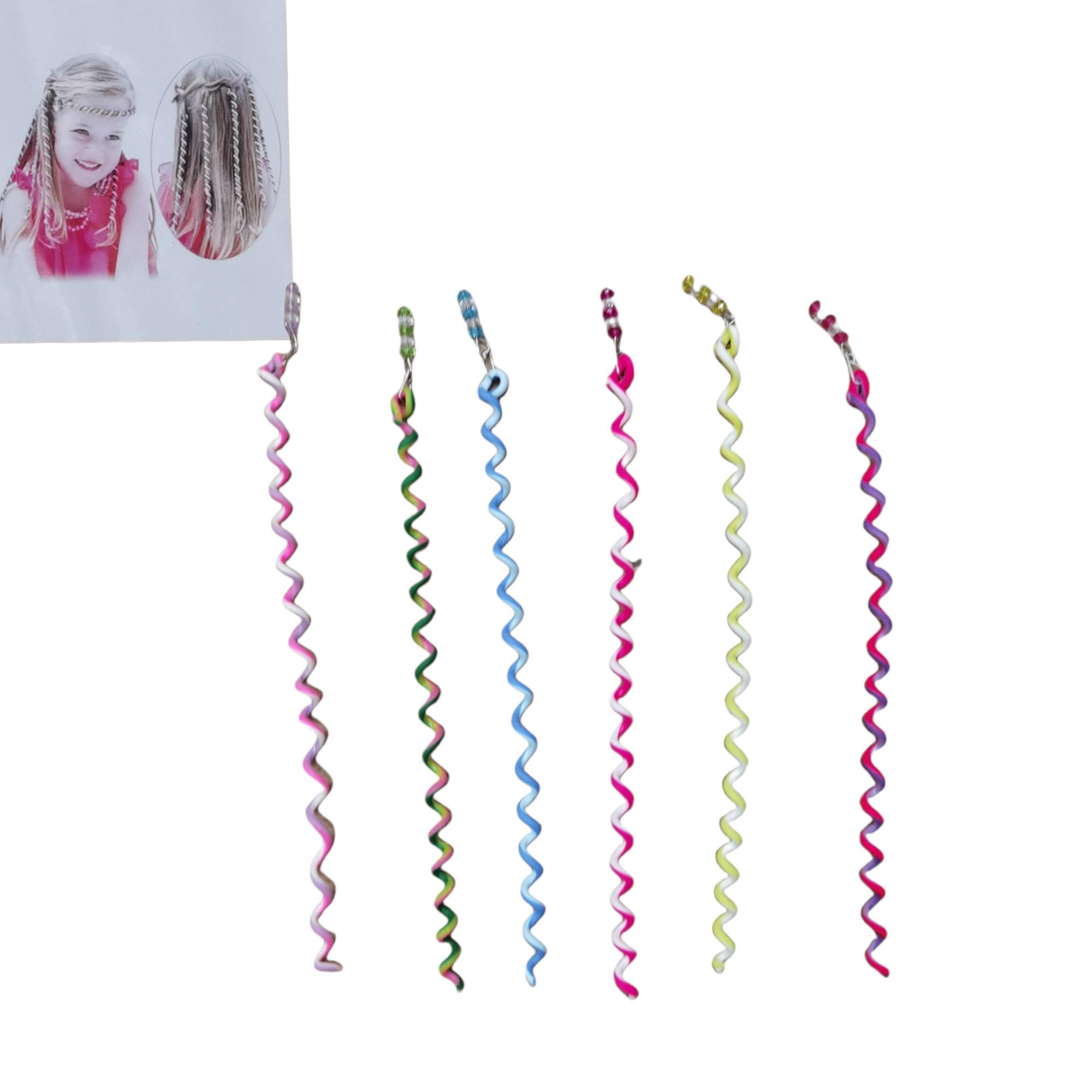 Bande de cheveux en spirales