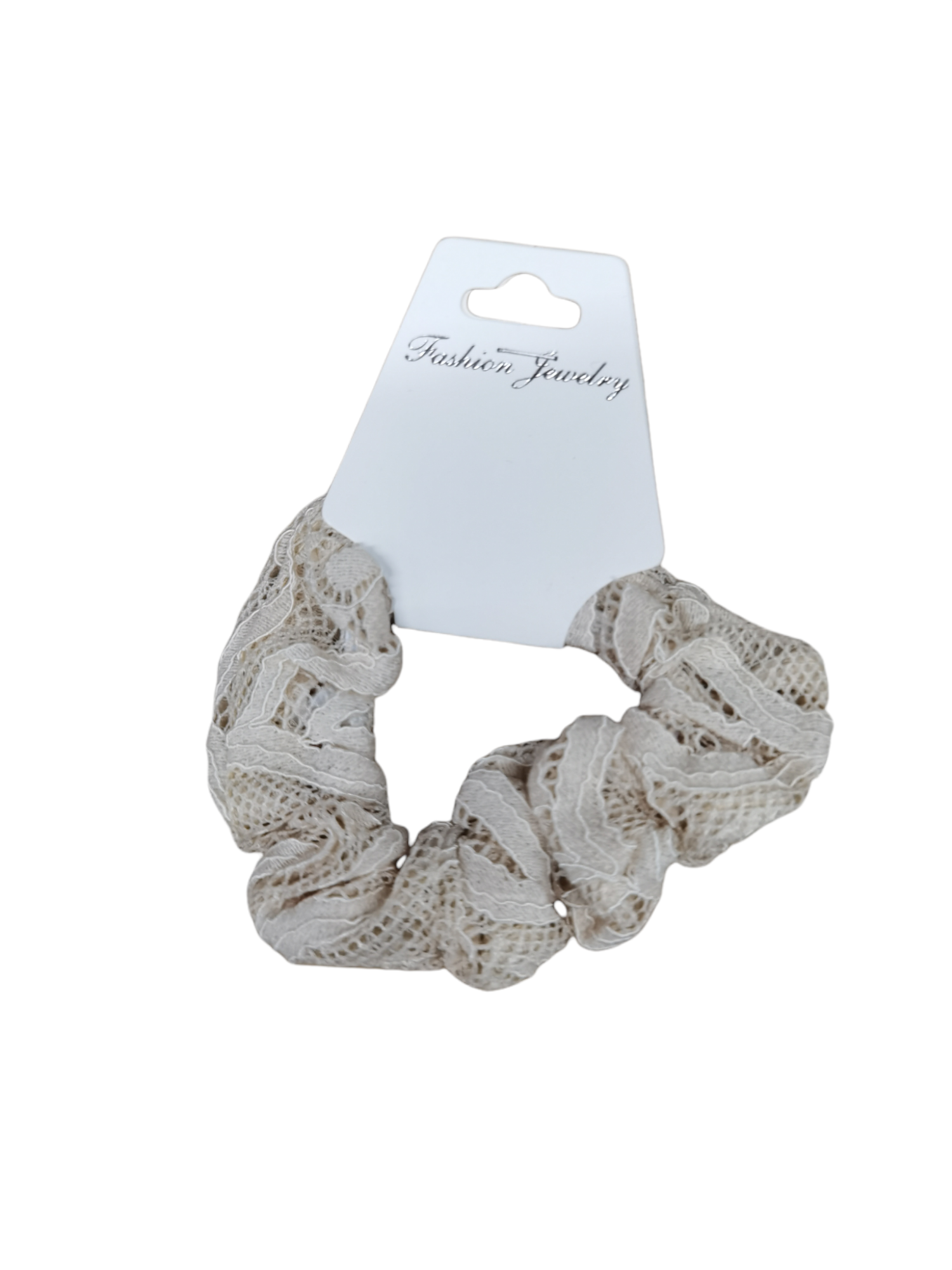 Chouchou élastique Scrunchie froufrou Dentelle (x12)