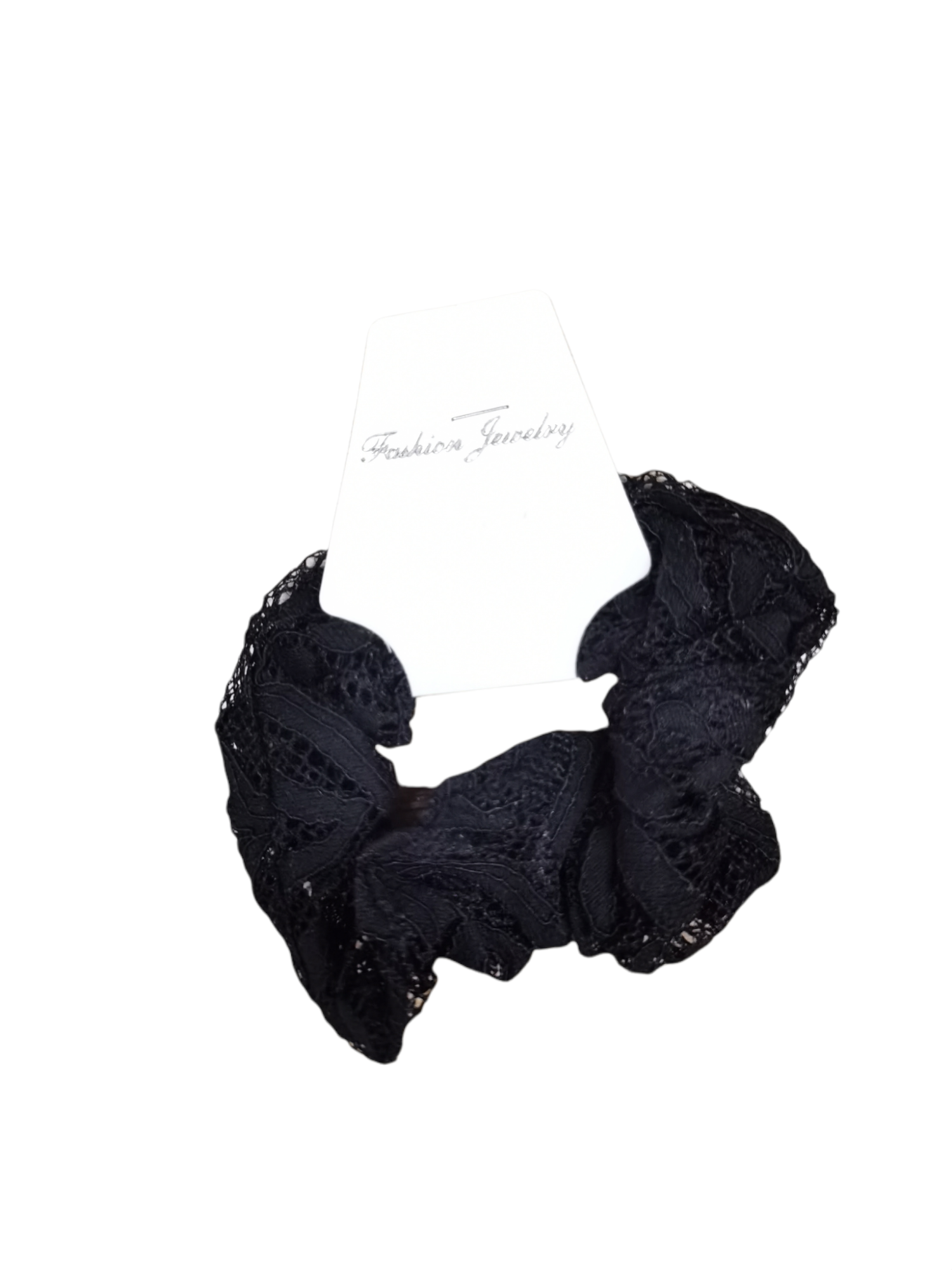 Chouchou élastique Scrunchie froufrou Dentelle (x12)