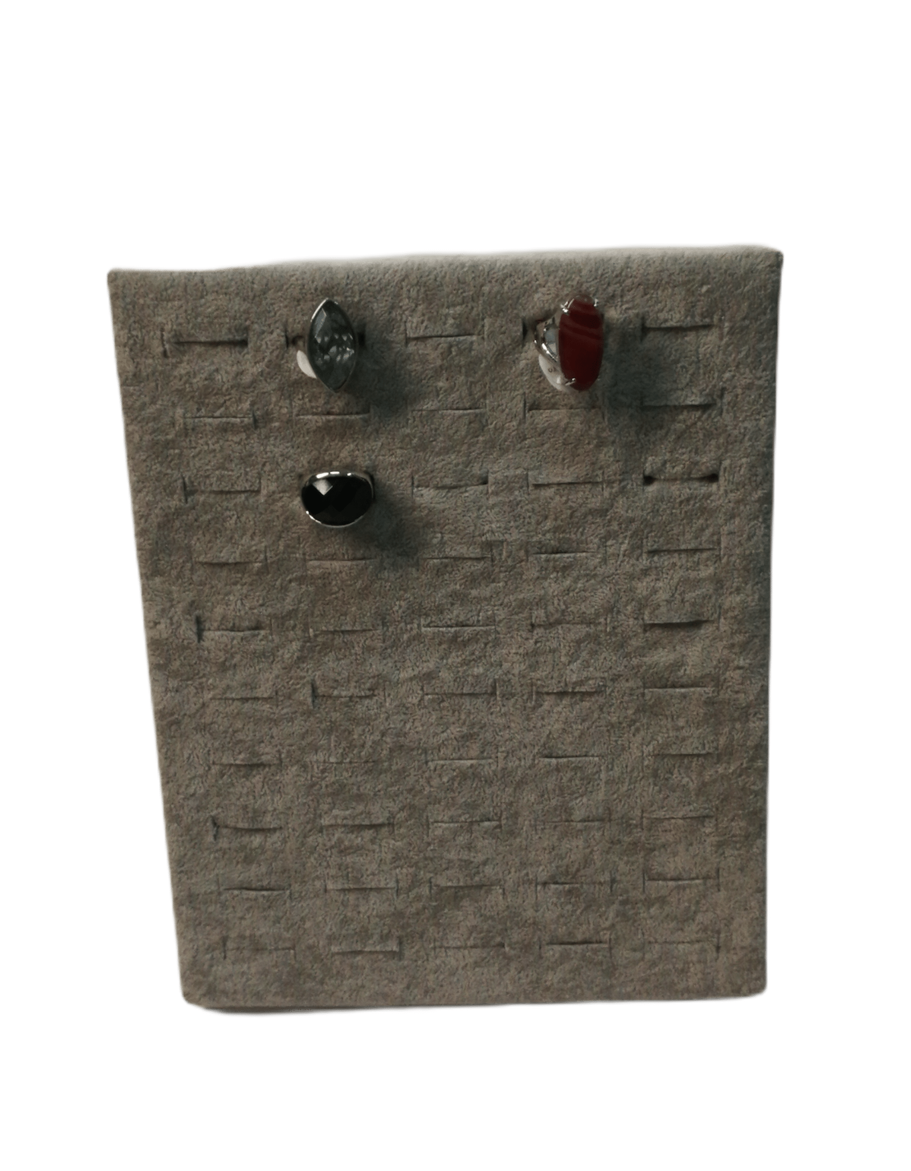 Présentoir bagues velours gris | Grossiste-pro