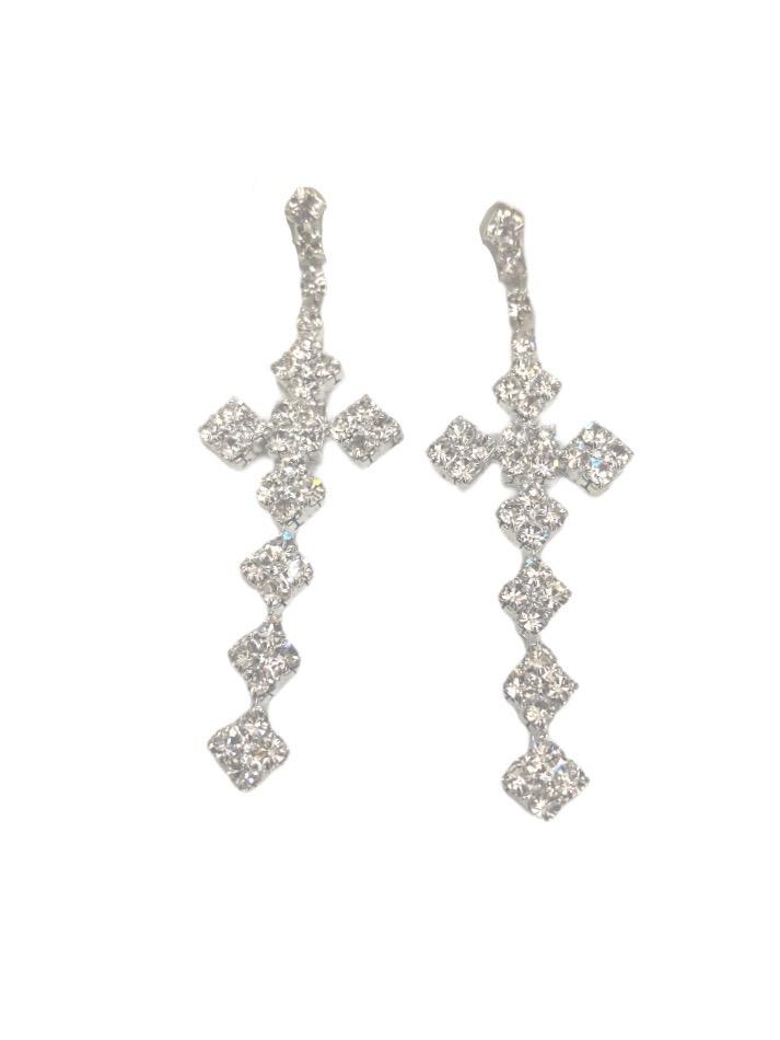 LOT DE 12 - Boucles d'oreilles glamour strass 2,00€/paire | Grossiste-pro