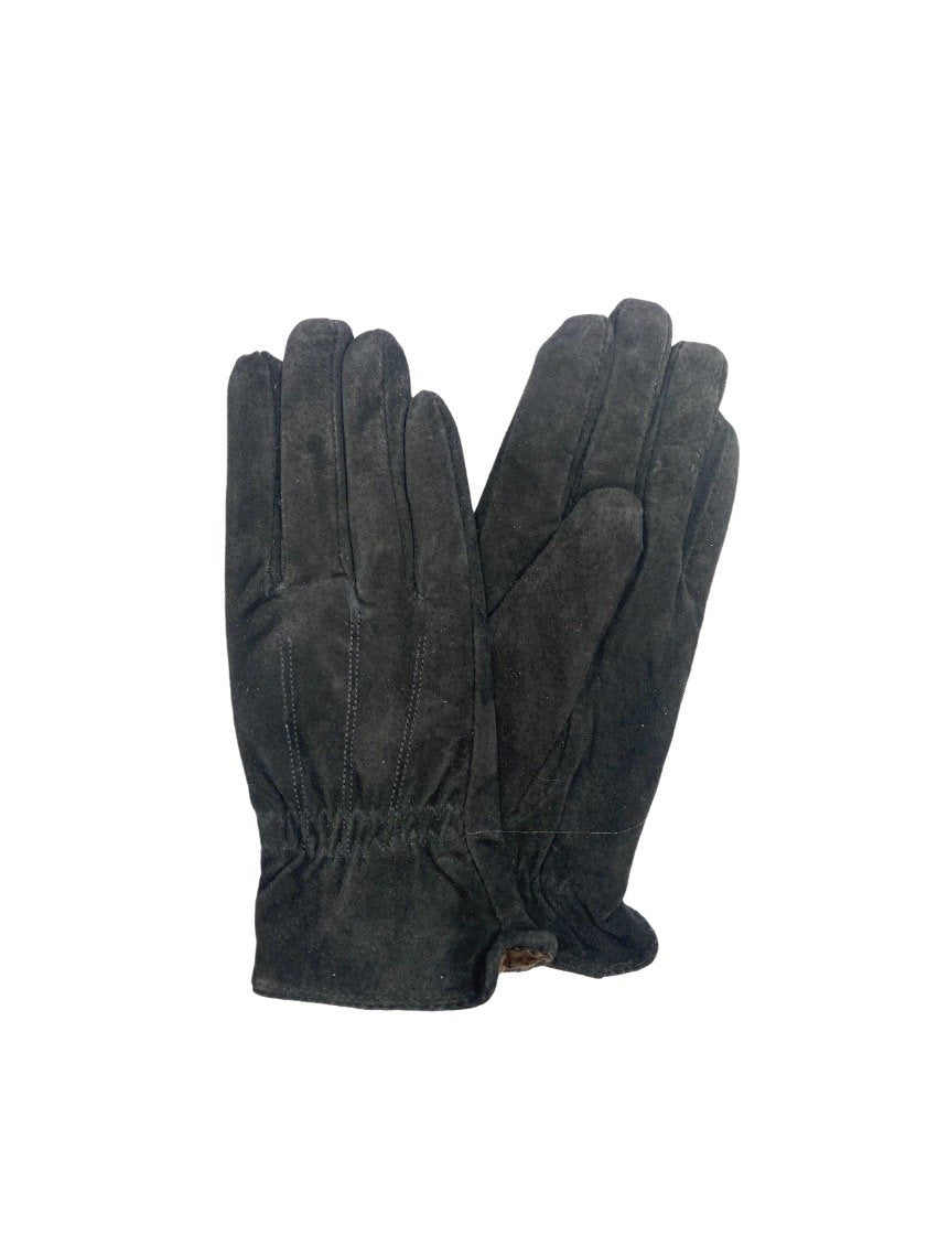 Gants 100% cuir peau retournée noir trait (x6) 4,50€/paire | Grossiste-pro
