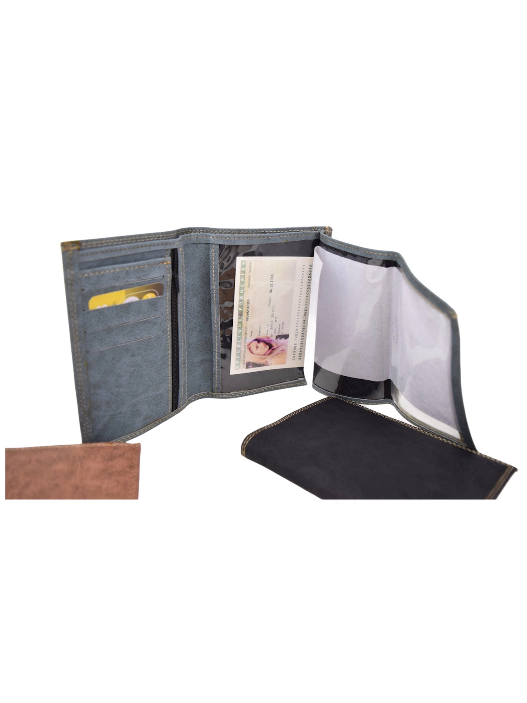 Portefeuille simili-cuir       (x12)