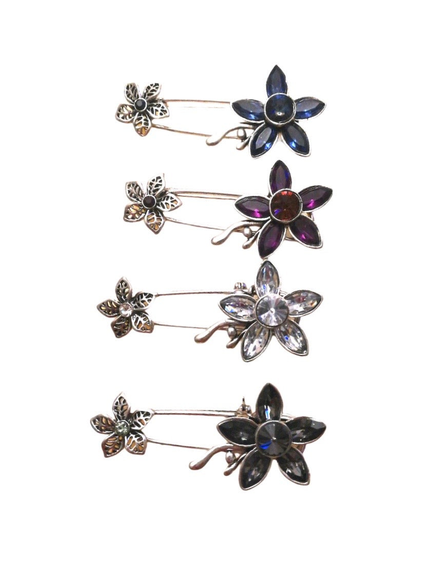 Broche fleur (x12)