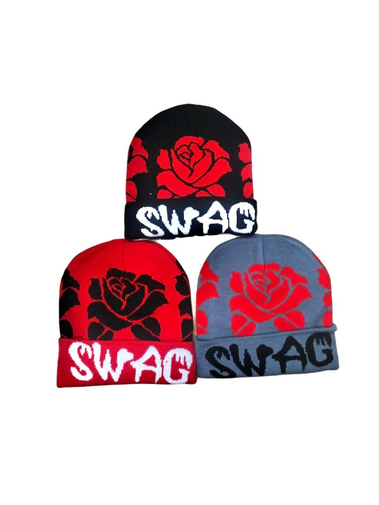 Bonnet motif rose Swag (x12)