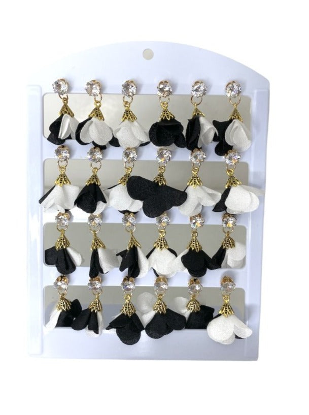 Boucles d'oreilles pétales (x12)