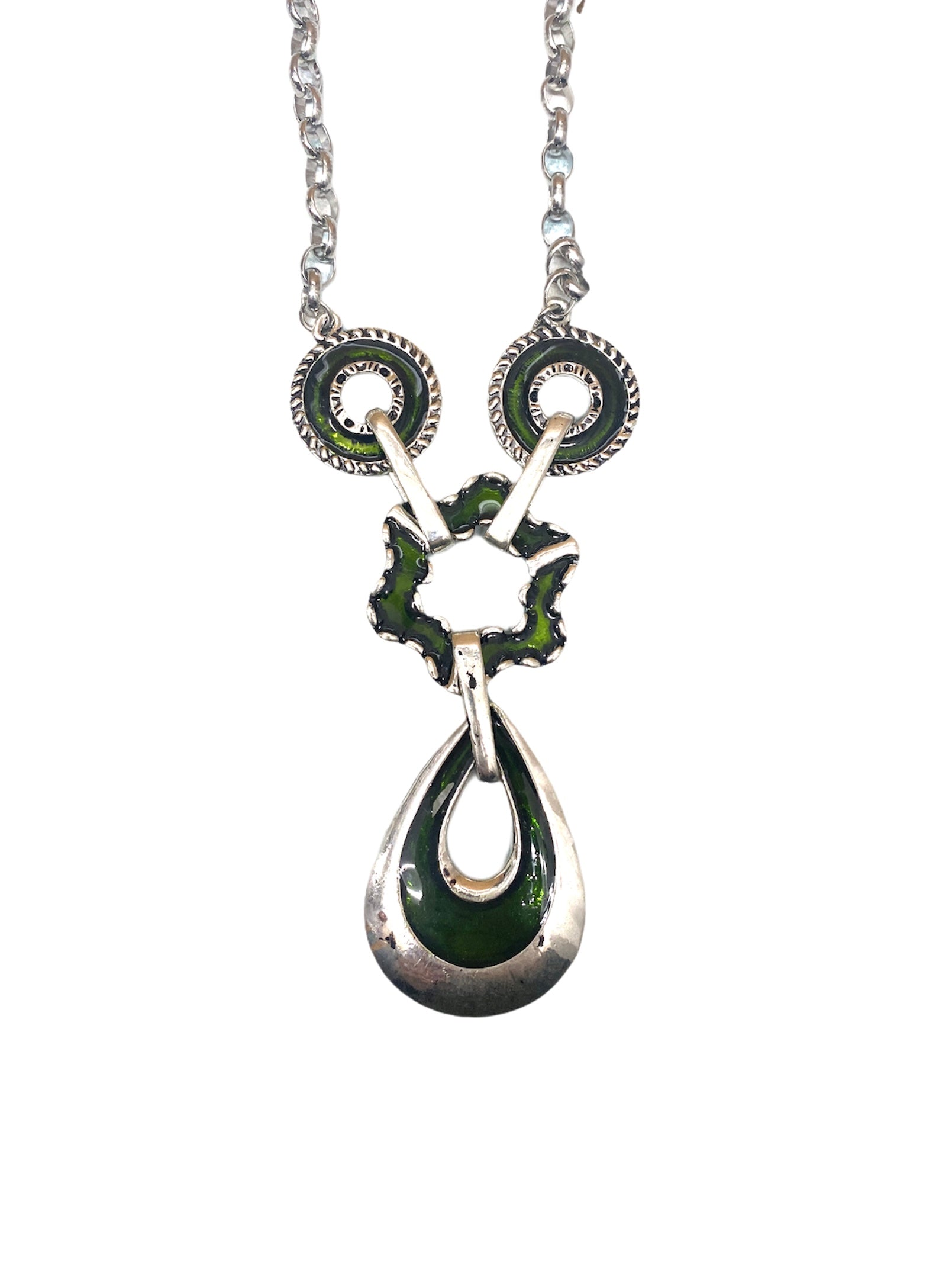 Collier sautoir fantaisie vintage #CSV01 (x3)