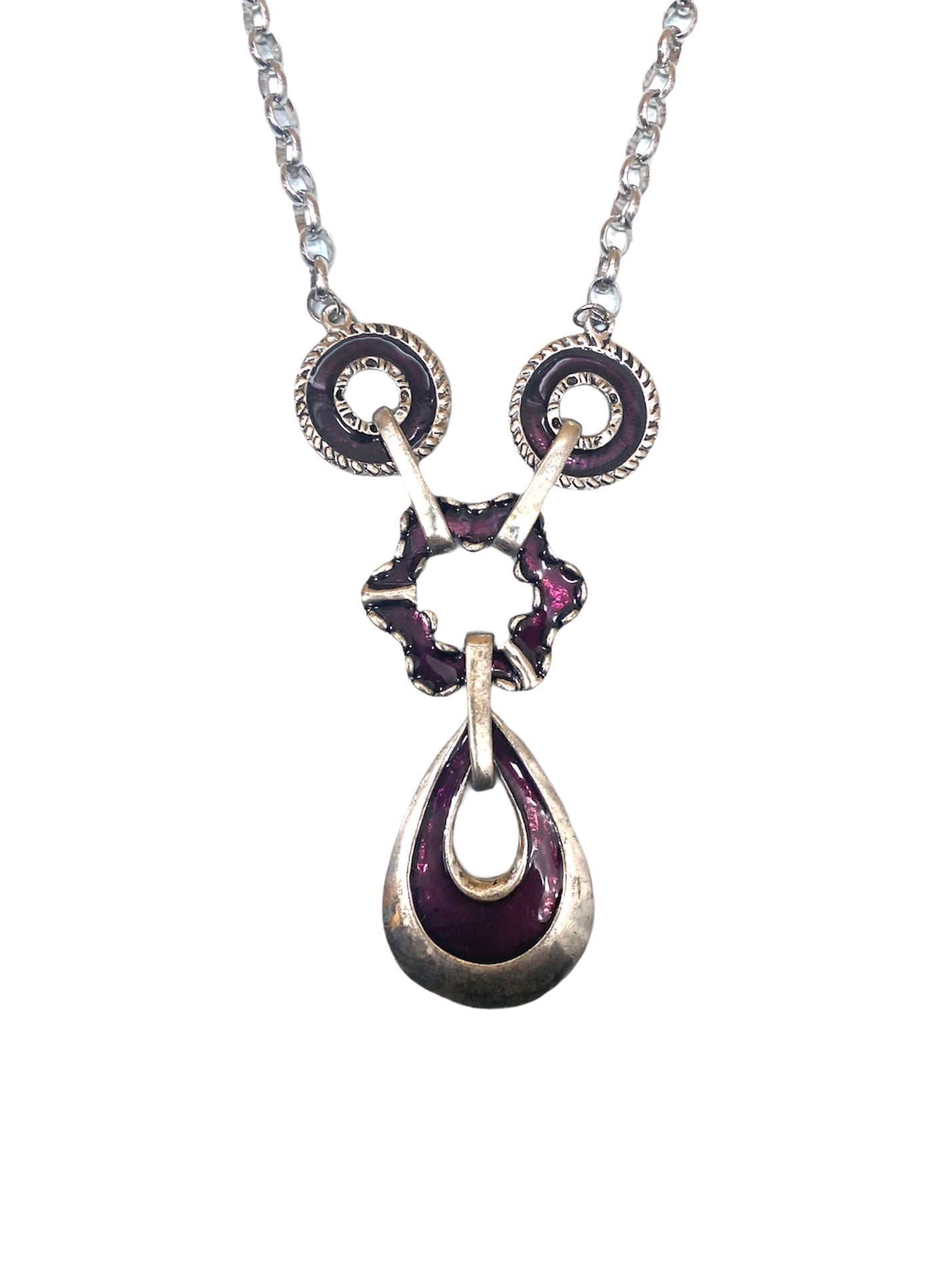 Collier sautoir fantaisie vintage #CSV01 (x3)