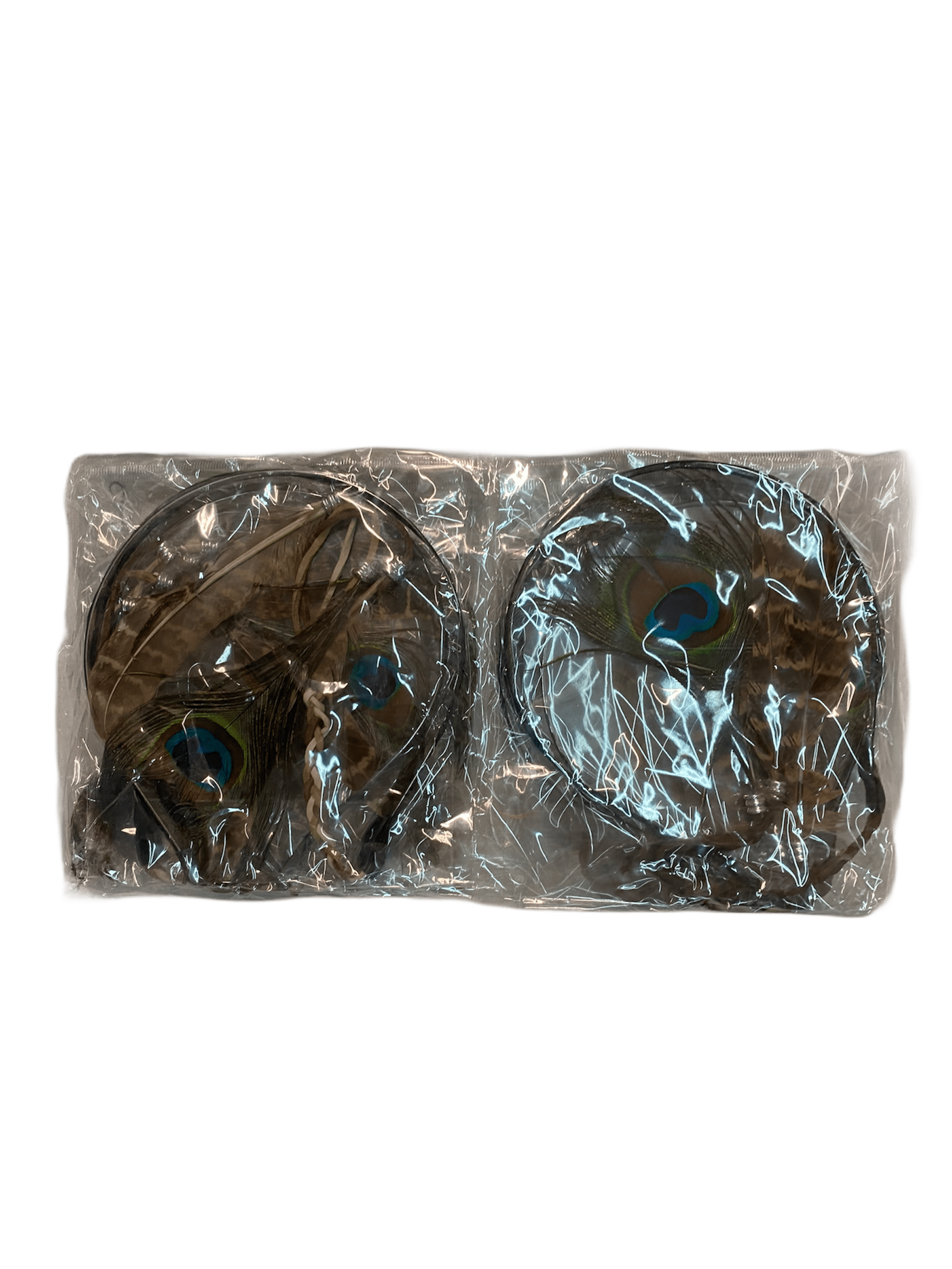 LOT DE 12 - Serre-tête avec plumes de paon 1,00€/unité | Grossiste-pro