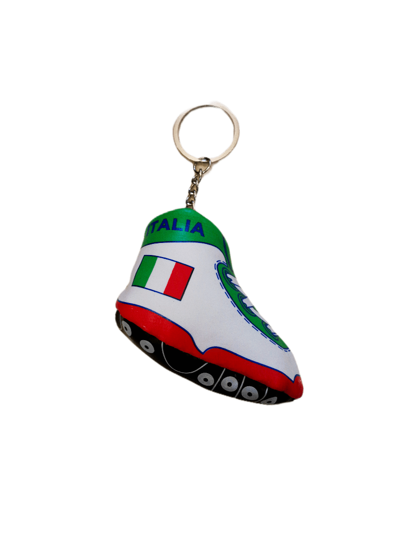 LOT DE 6 - Porte-clé foot drapeau Italie       1,00€/unité | Grossiste-pro