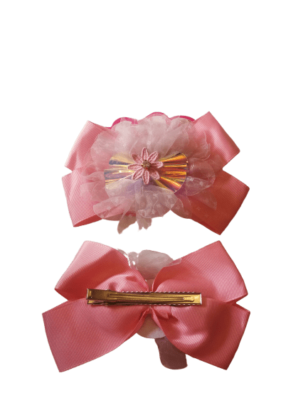 LOT DE 12 - Barrettes cheveux noeud fleur 0,75€/unité - Grossiste-pro