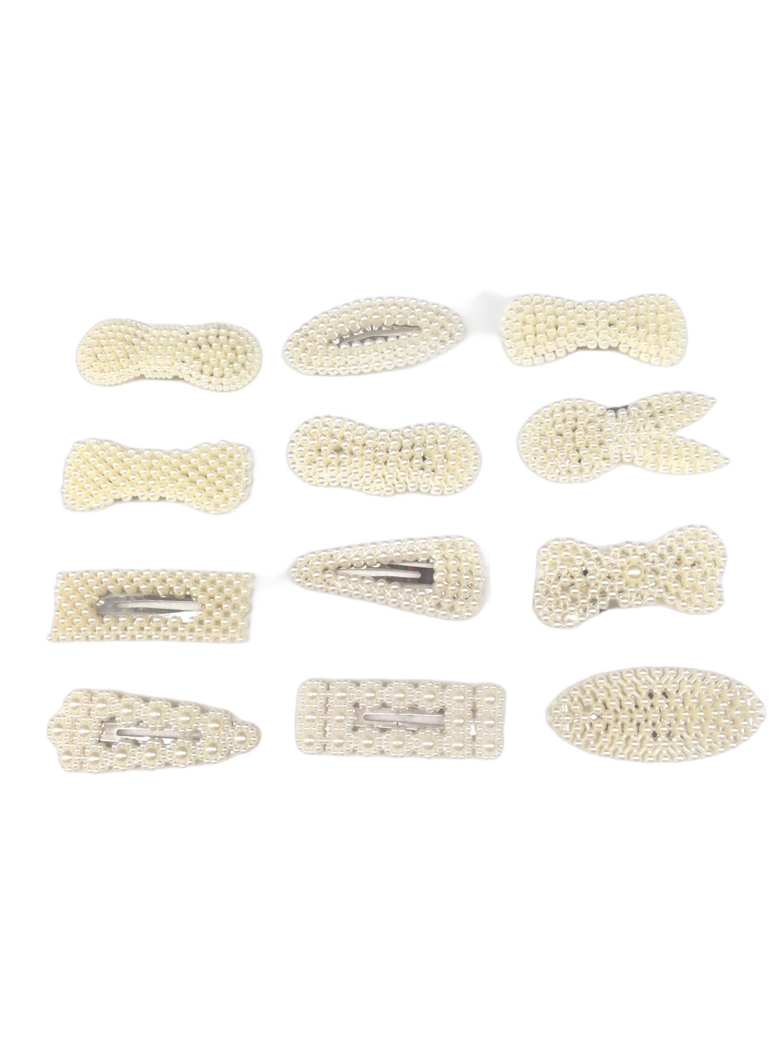 LOT DE 72 - Barrettes Pinces perles (12 modèles mélangés) 0,58€/unité | Grossiste-pro