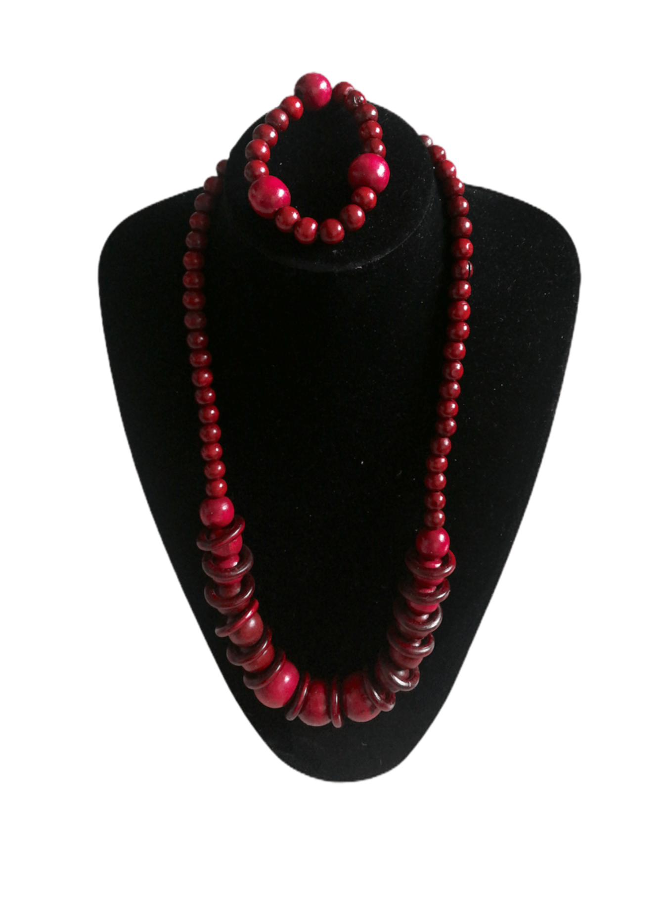 LOT DE 12 - Parure Collier Bracelet bois 1,50€/unité | Grossiste-pro