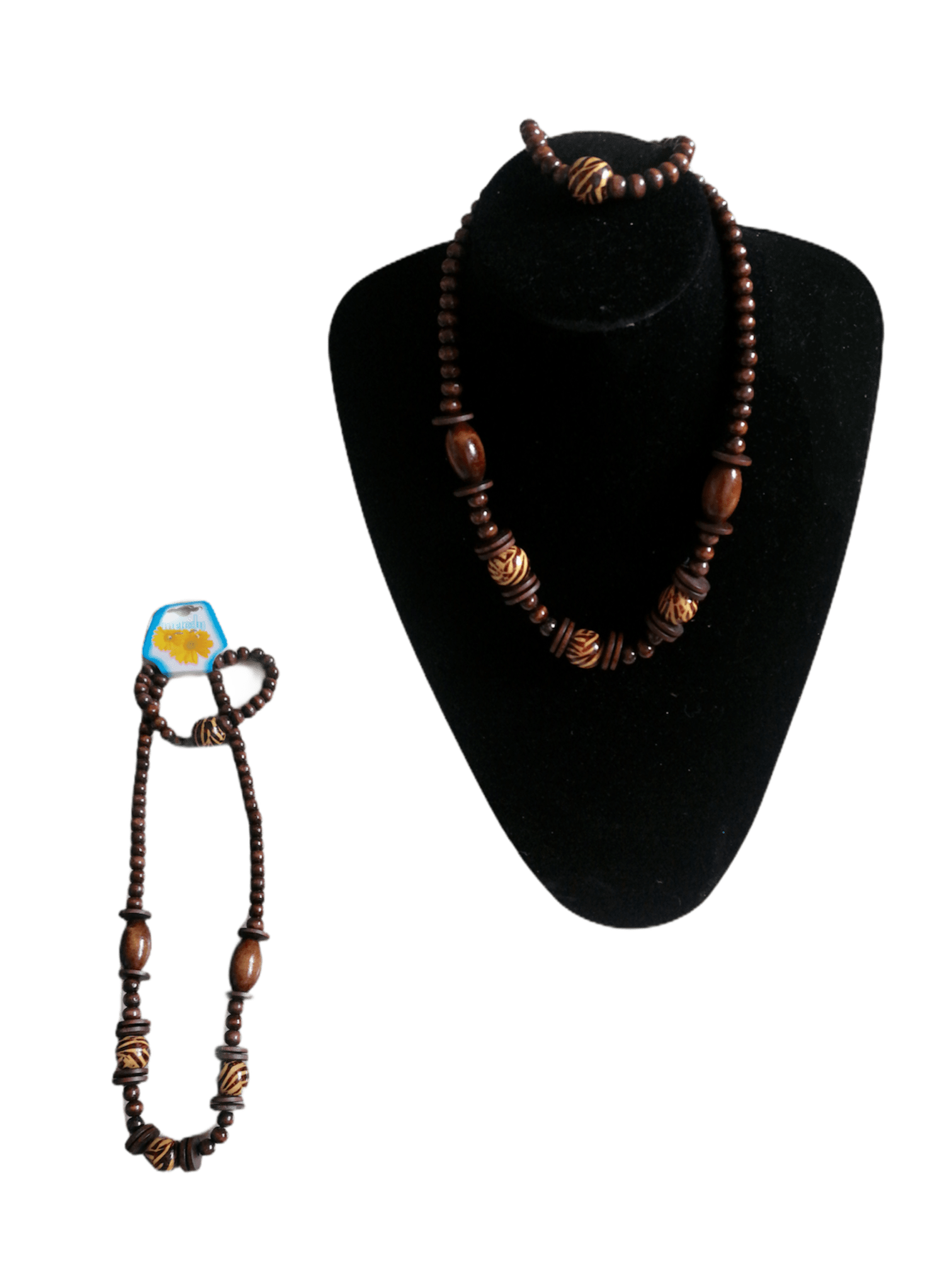 LOT DE 12 - Parure Collier Bracelet bois 1,50€/unité | Grossiste-pro