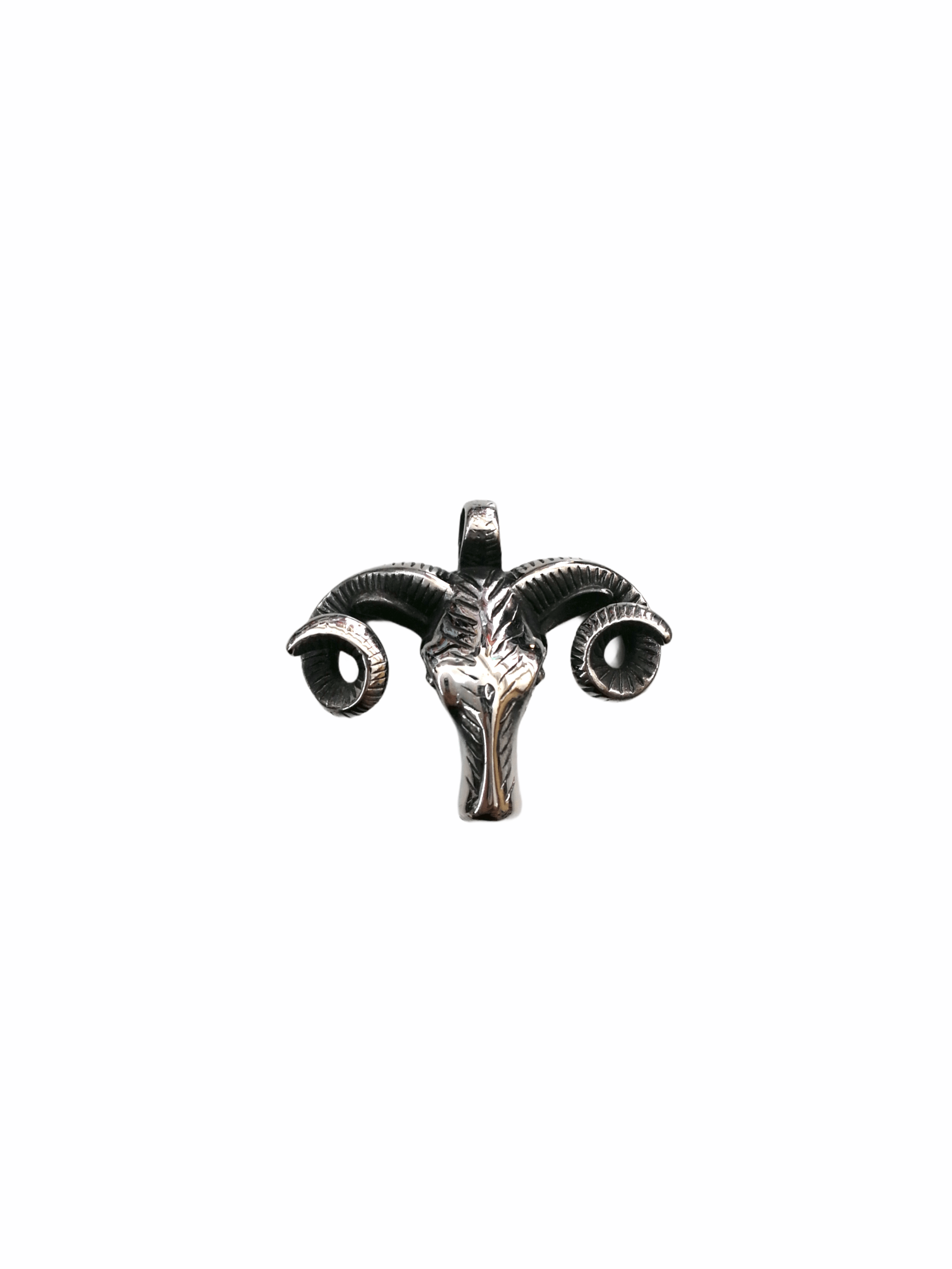 HOMME - LOT DE 2 - Collier pendentif bélier INOX 5,00€/unité | Grossiste-pro