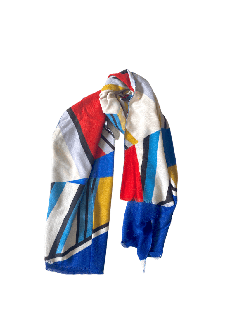 Écharpe châle motif géométrique 180x70 (x6) 4,90€/unité | Grossiste-pro