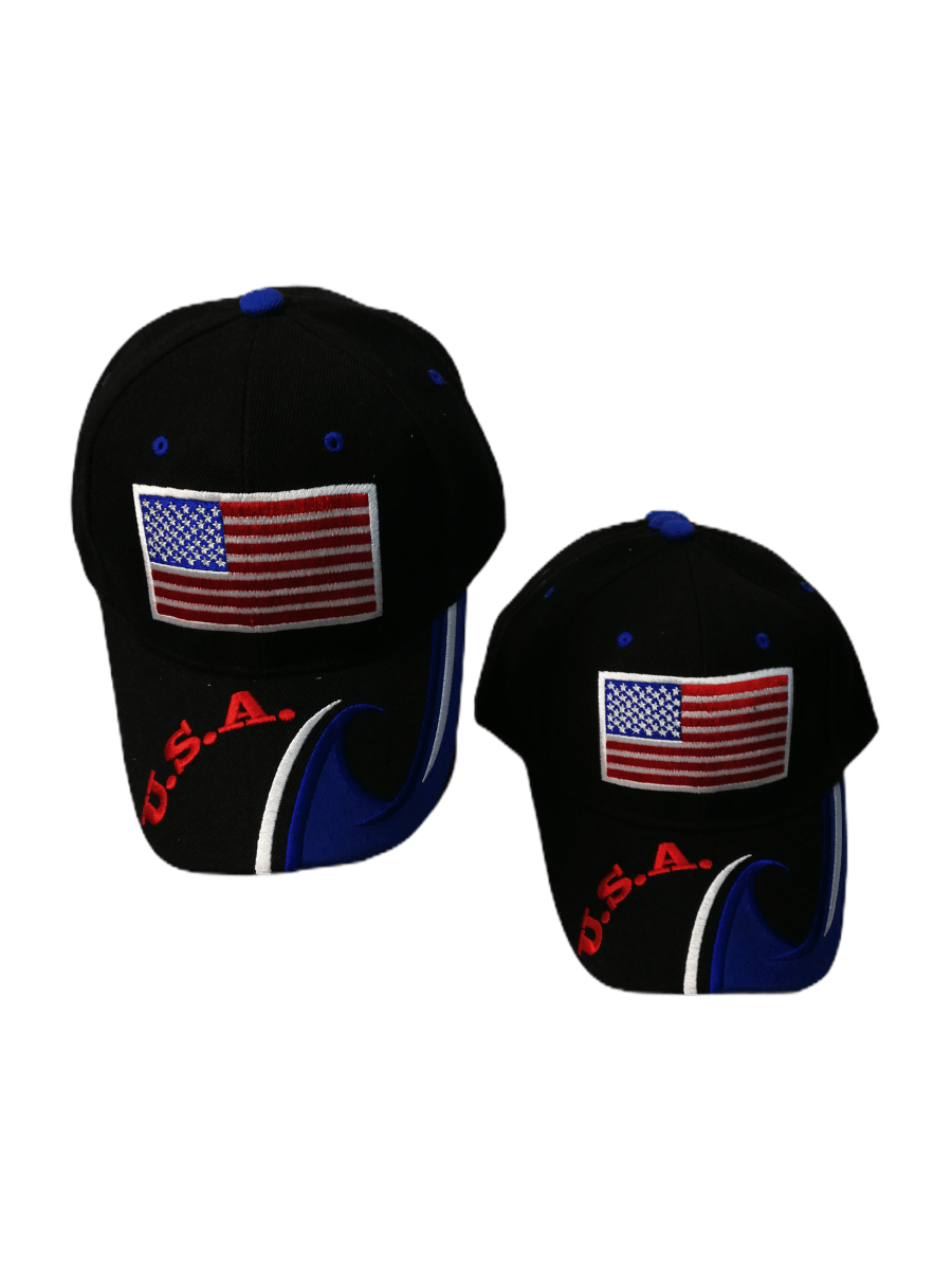 Casquettes drapeau Etats-unis (x6) 2,90€/unité | Grossiste-pro