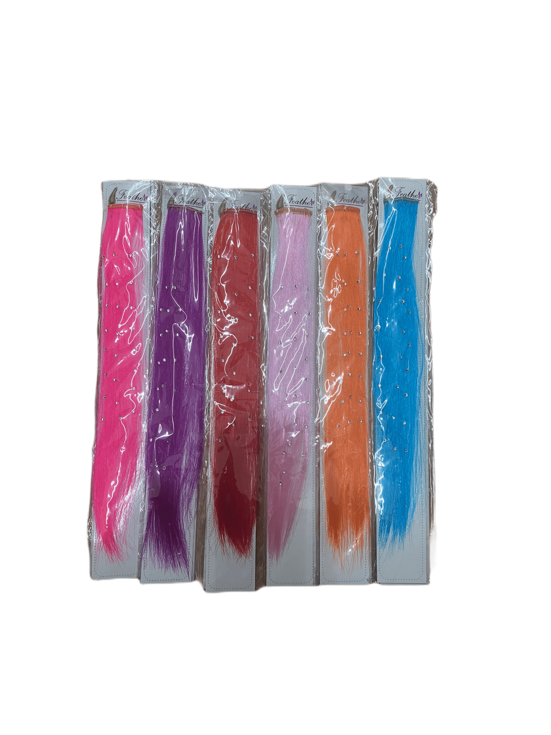 LOT DE 12 - Extensions mèches fluo clips 0,75€/unité | Grossiste-pro