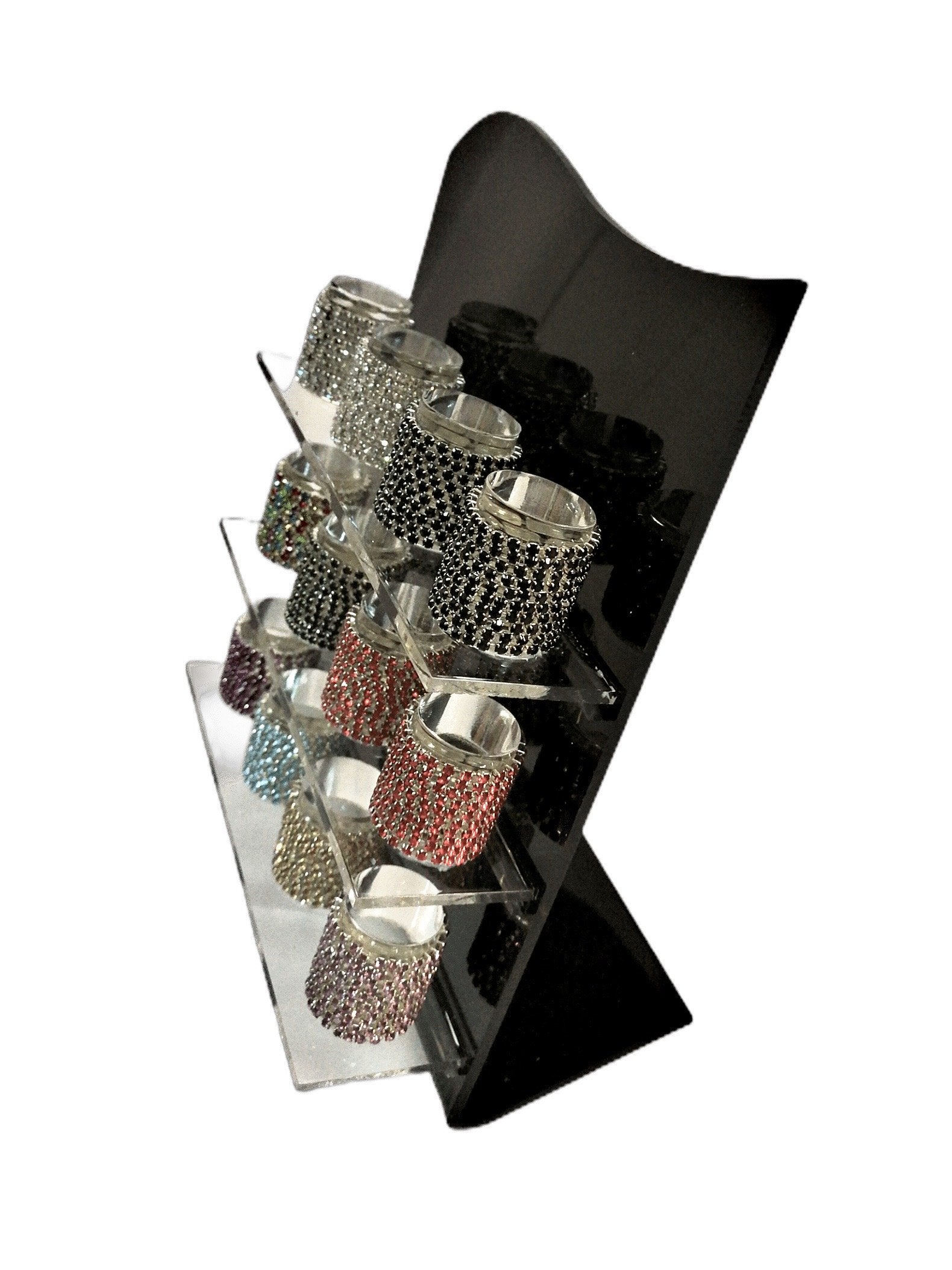 Bagues strass (x120) présentoir inclus 0,25€/unité | Grossiste-pro