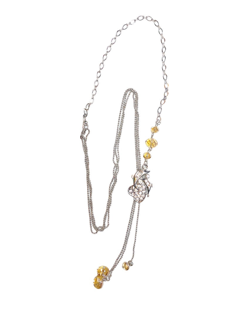 Collier sautoir ajustable motifs mélangées (x12)