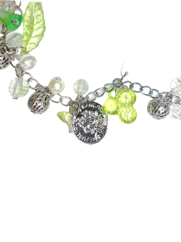 Collier sautoir pièces République française coins