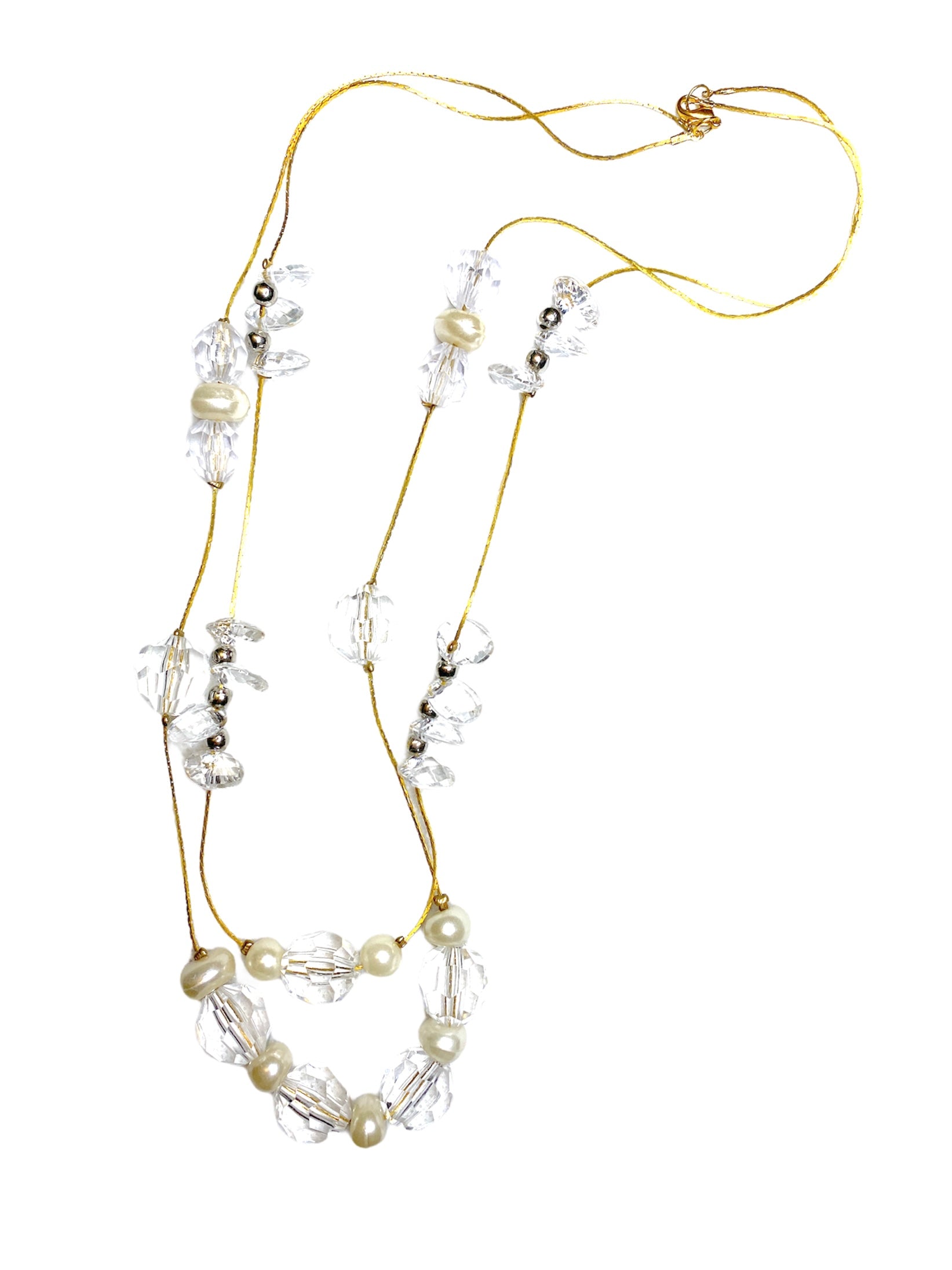 Collier sautoir fantaisie perles #CSF13