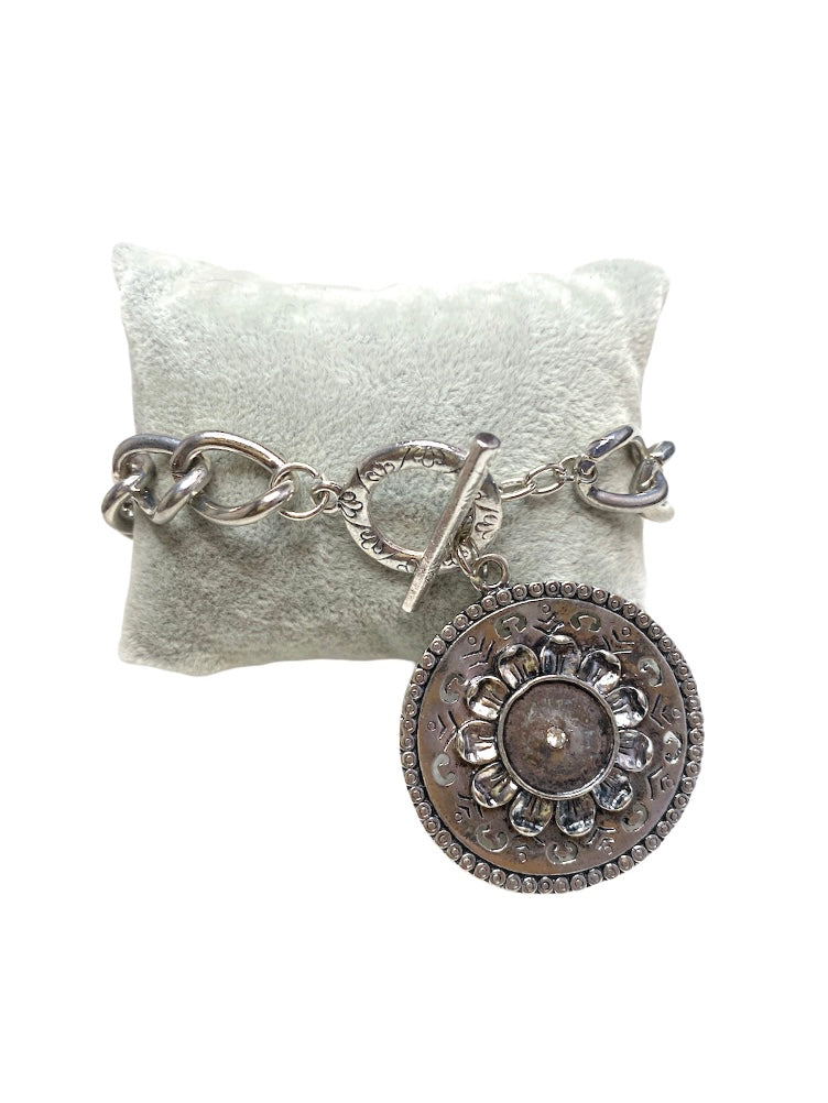 Bracelet chaîne fleur #CZAC04