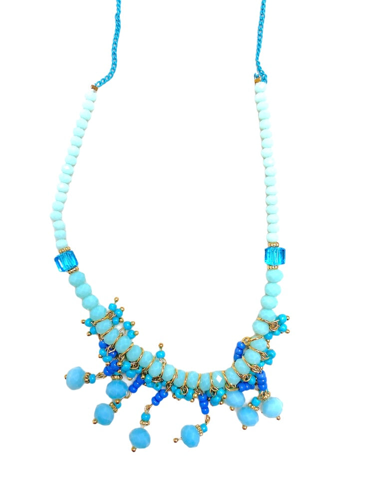 Collier sautoir perles fantaisie #CSF05