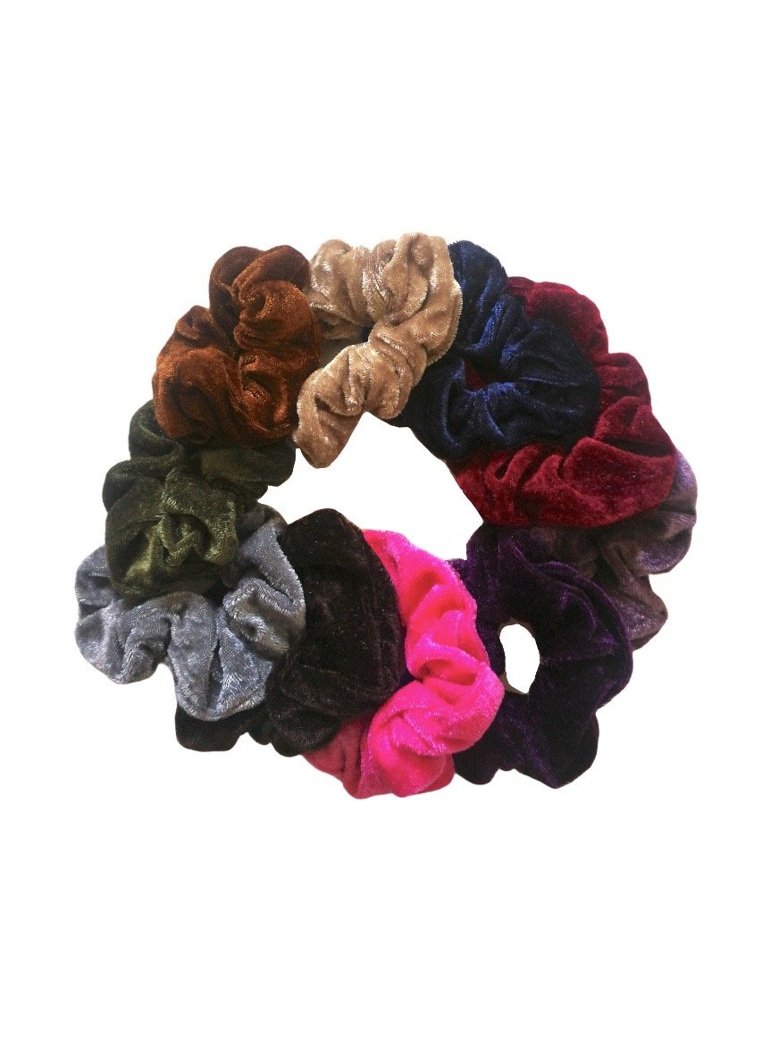 LOT DE 20 - Chouchou vintage style velours 0,30€/unité | Grossiste-pro