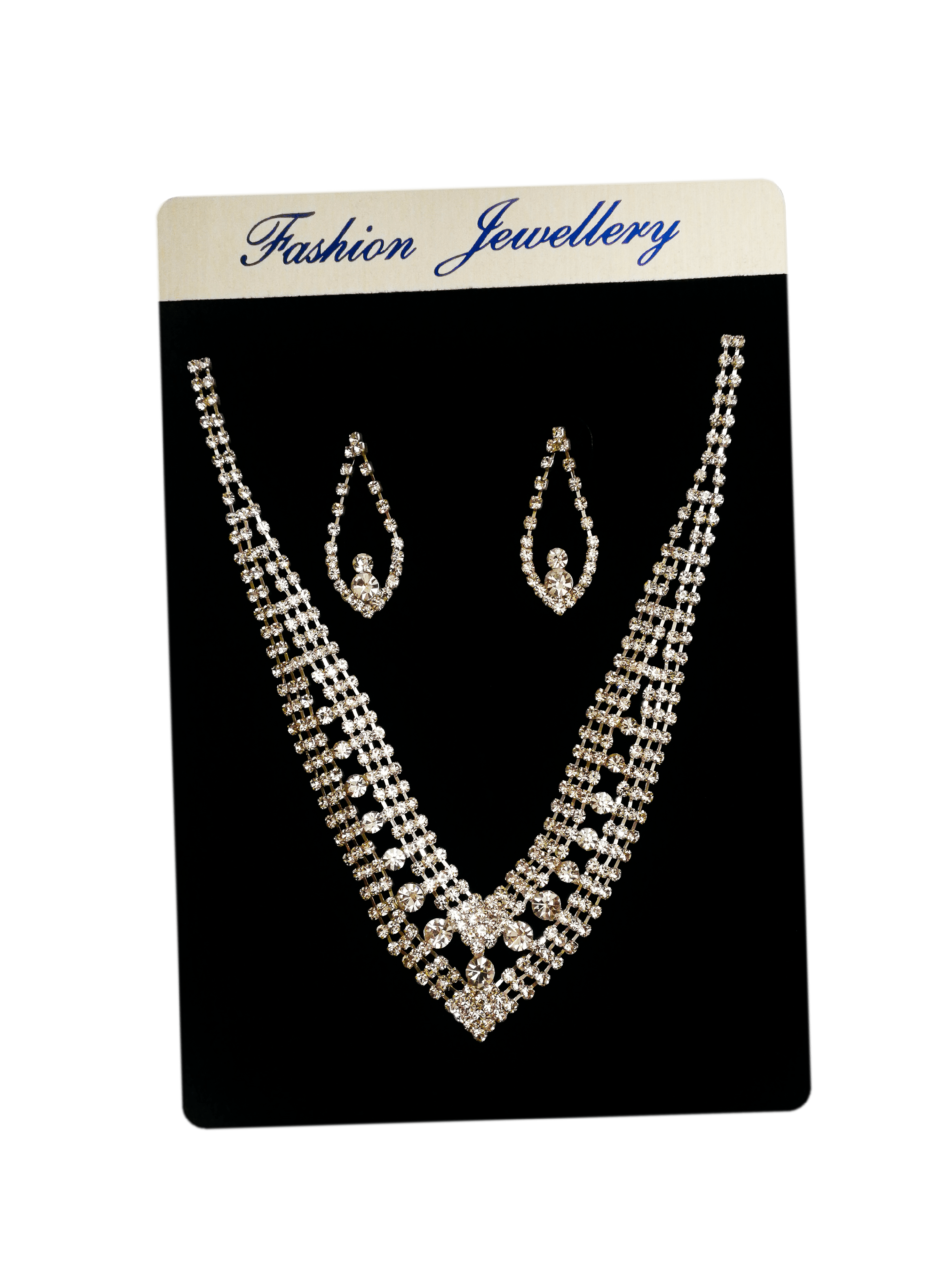 MARIAGE - Parure Estelle (Collier + Boucles d'oreilles) | Grossiste-pro