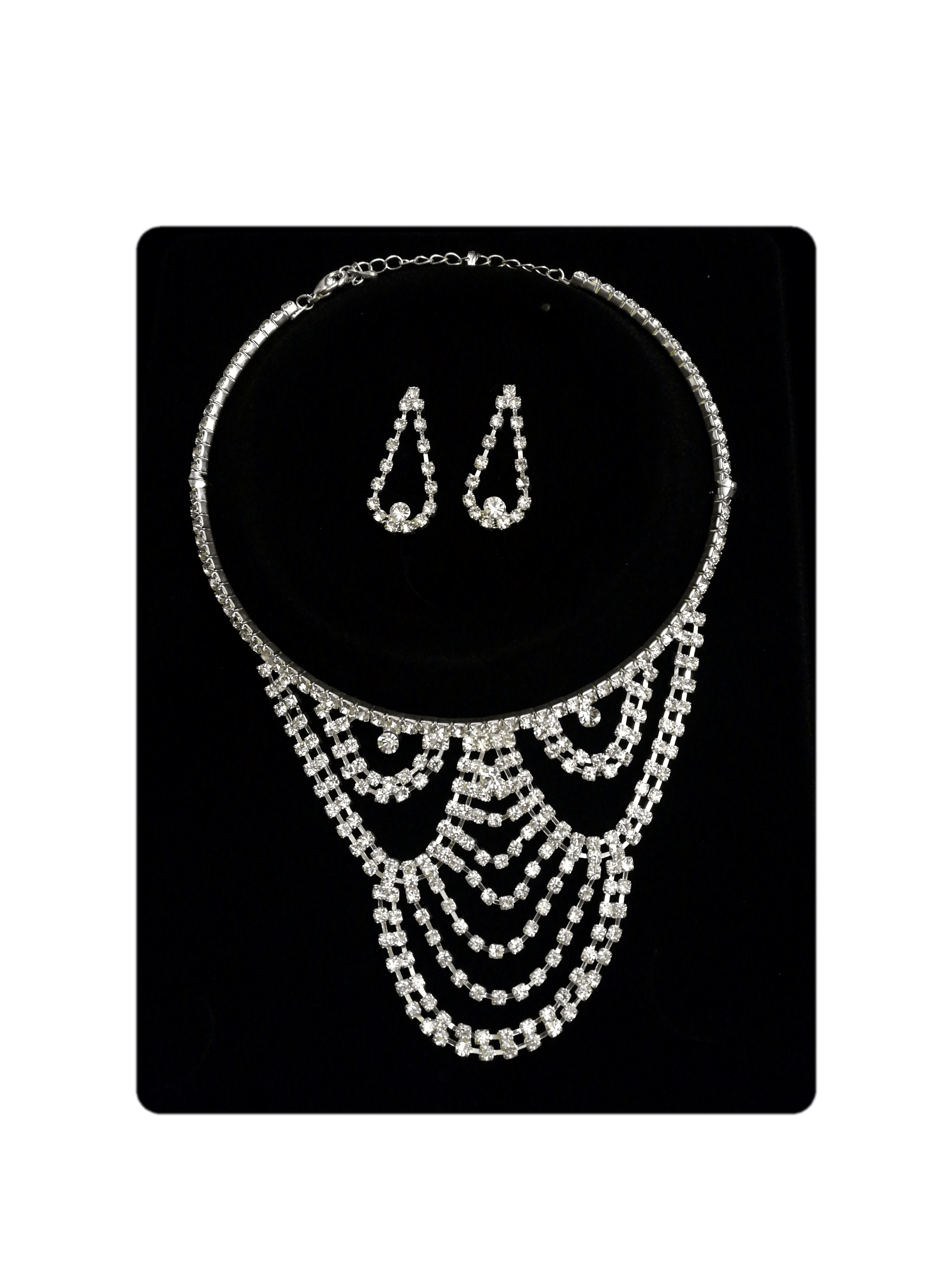 MARIAGE - Parure Aimée (Collier + Boucles d'oreilles) | Grossiste-pro