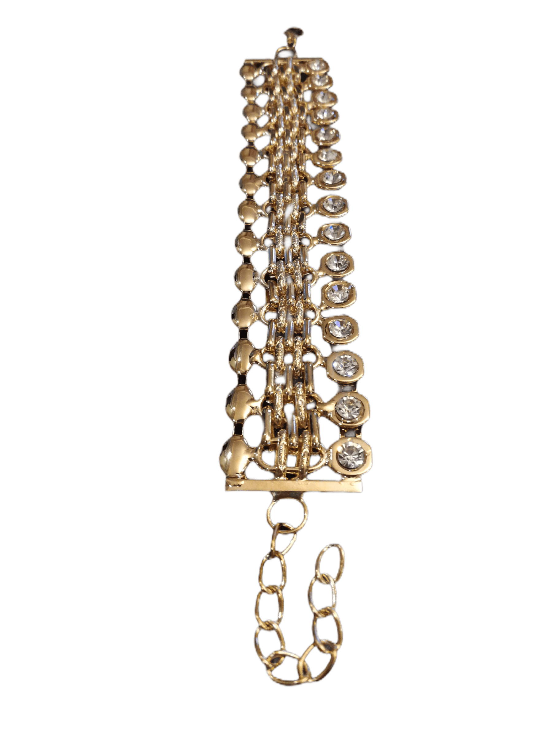 Bracelet bijou fantaisie maillons dorés femme | Grossiste-pro