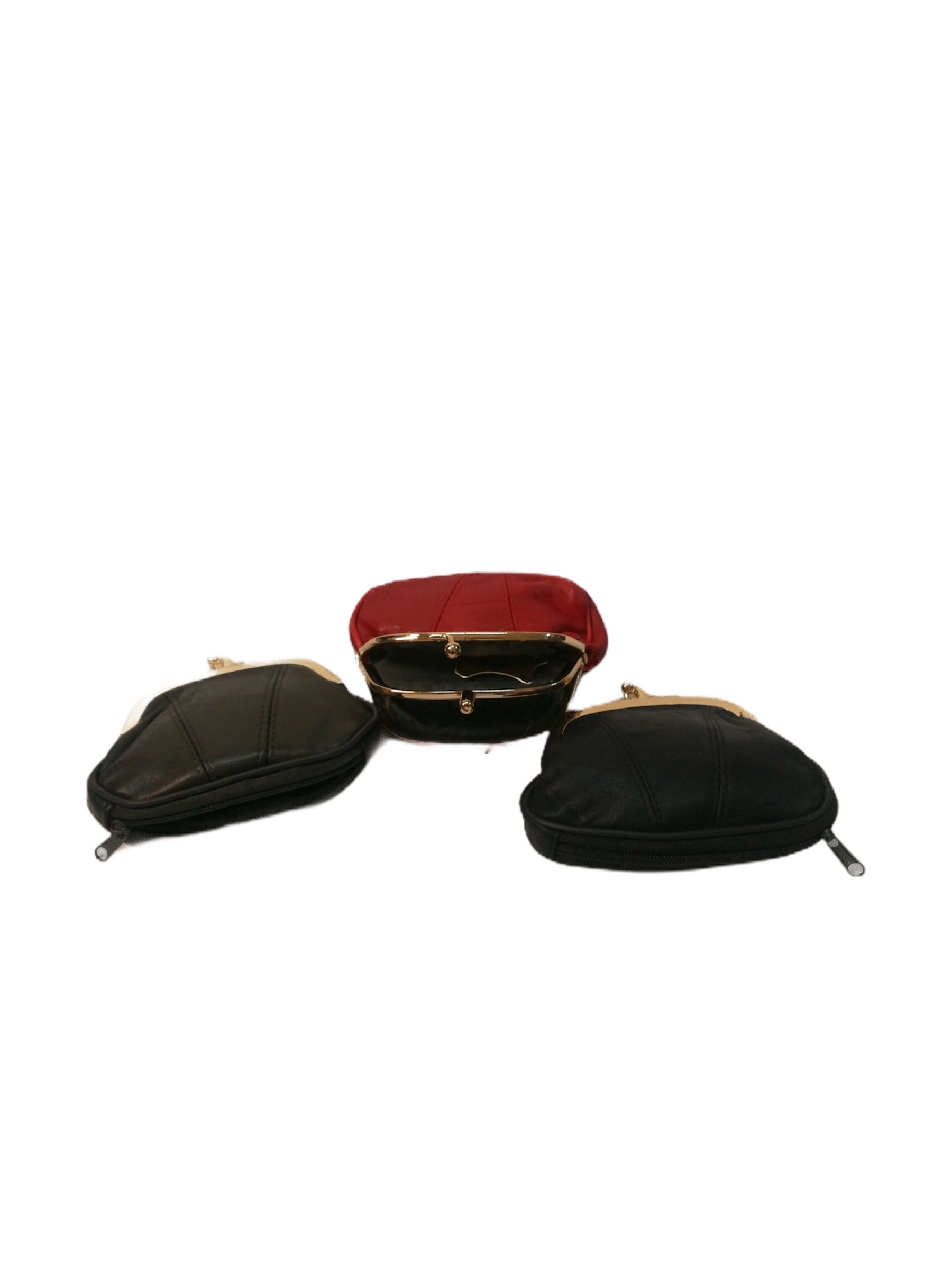 LOT DE 12 - Porte-monnaie bourse 100% Cuir agneau 2,20€/unité | Grossiste-pro