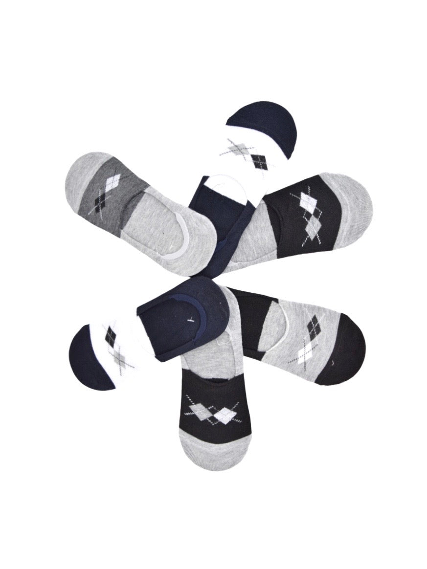HOMME Chaussettes socquettes coton losange (x24)