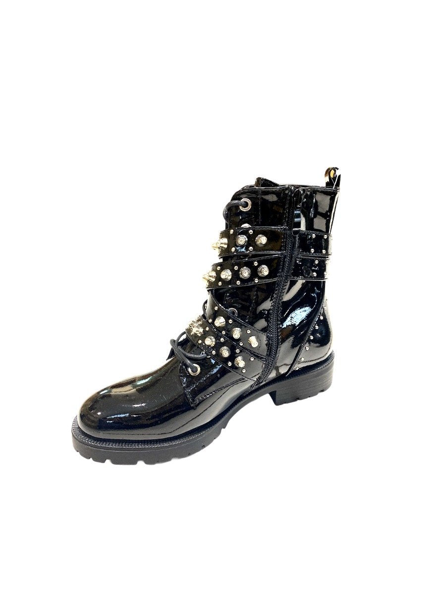 Bottines rock boots verni ROXANE (x12) 18,90€/paire | Grossiste-pro
