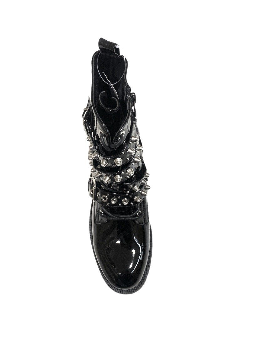 Bottines rock boots verni ROXANE (x12) 18,90€/paire | Grossiste-pro