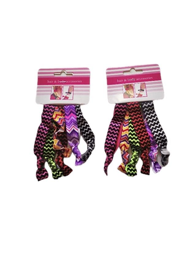 LOT DE 12 PAQUETS - Élastiques cheveux (x5) 0,75€/paquet | Grossiste-pro