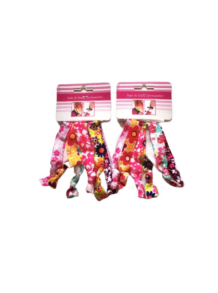 paquet de 5 Élastiques cheveux (x12) 0,50€/paquet