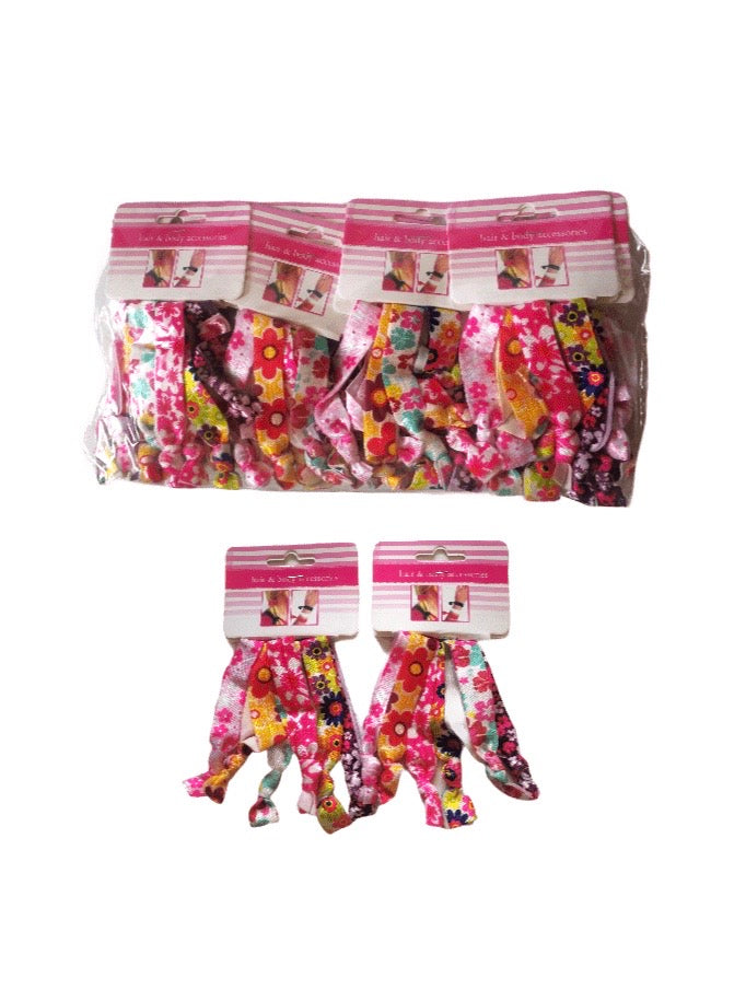 paquet de 5 Élastiques cheveux (x12) 0,50€/paquet