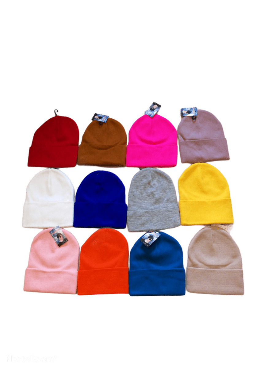 Bonnet tricot simple (x12) 1,50€/unité | Grossiste-pro