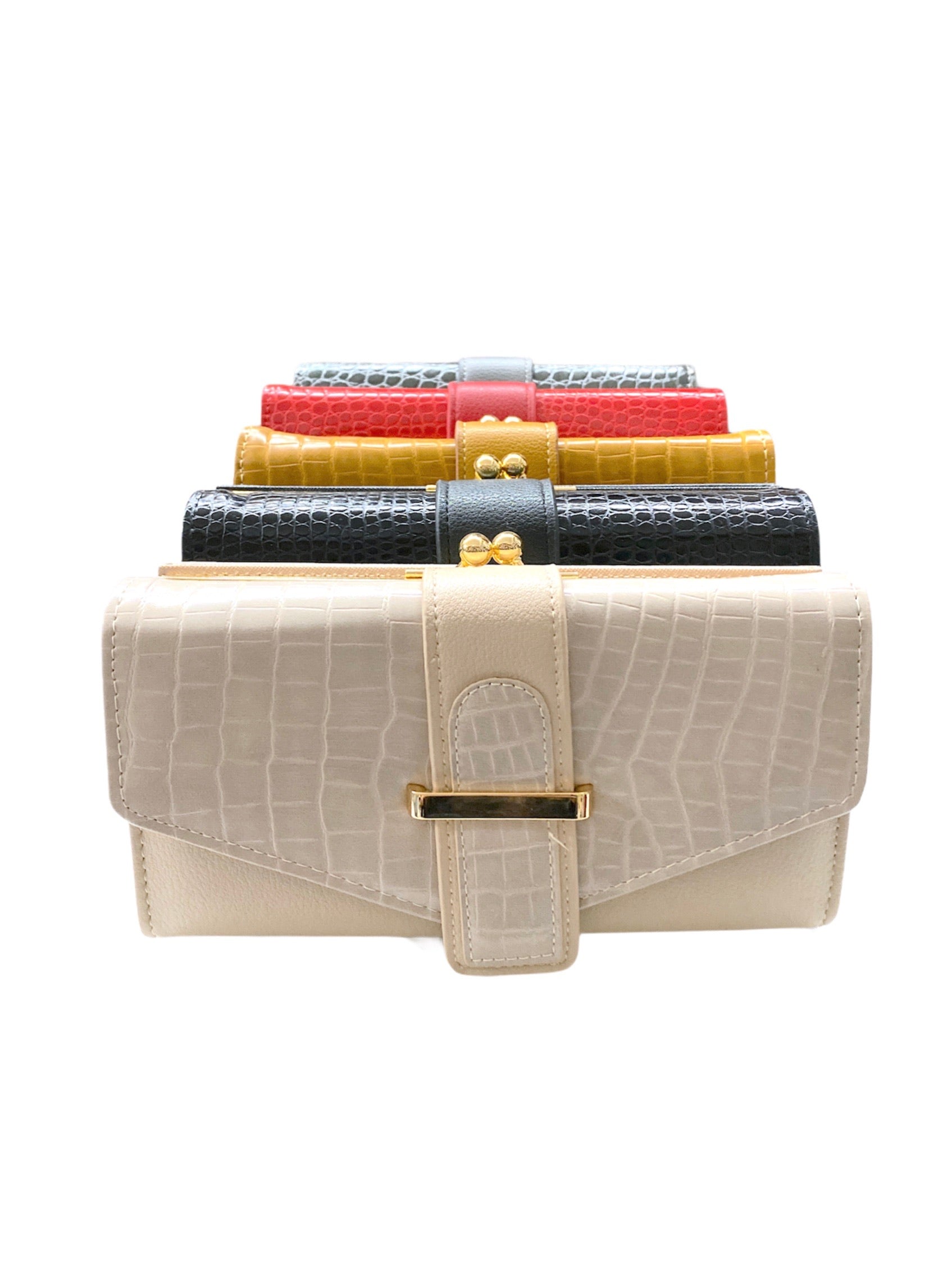 Portefeuilles compagnon effet croco   (x6)