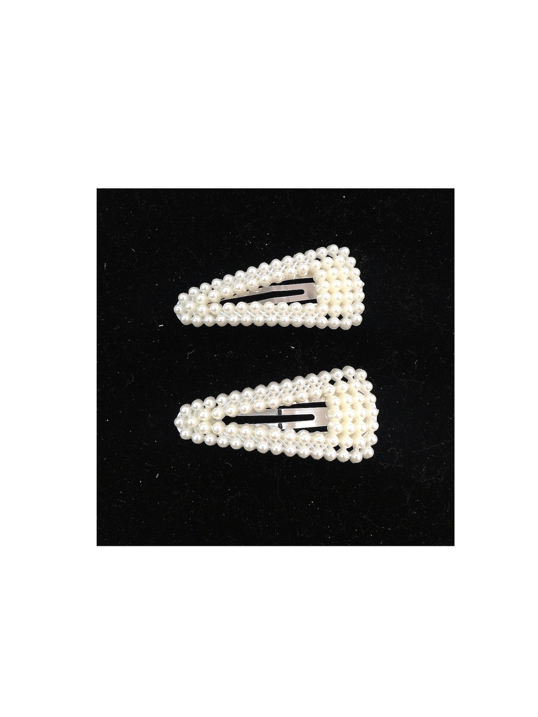 LOT DE 12 - Barrettes Pinces perles triangle 0,60€/unité | Grossiste-pro