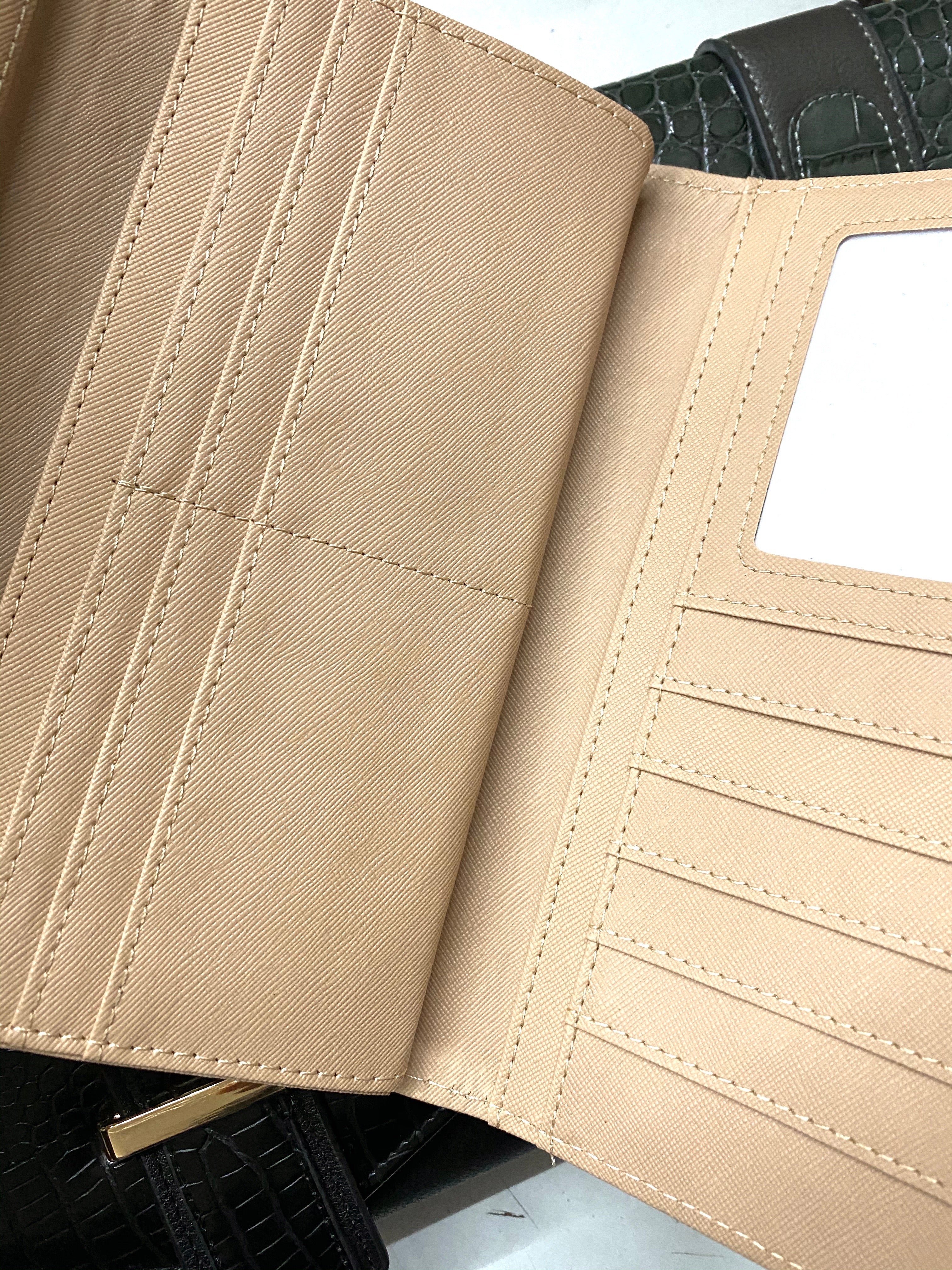 Portefeuilles compagnon effet croco (x6)