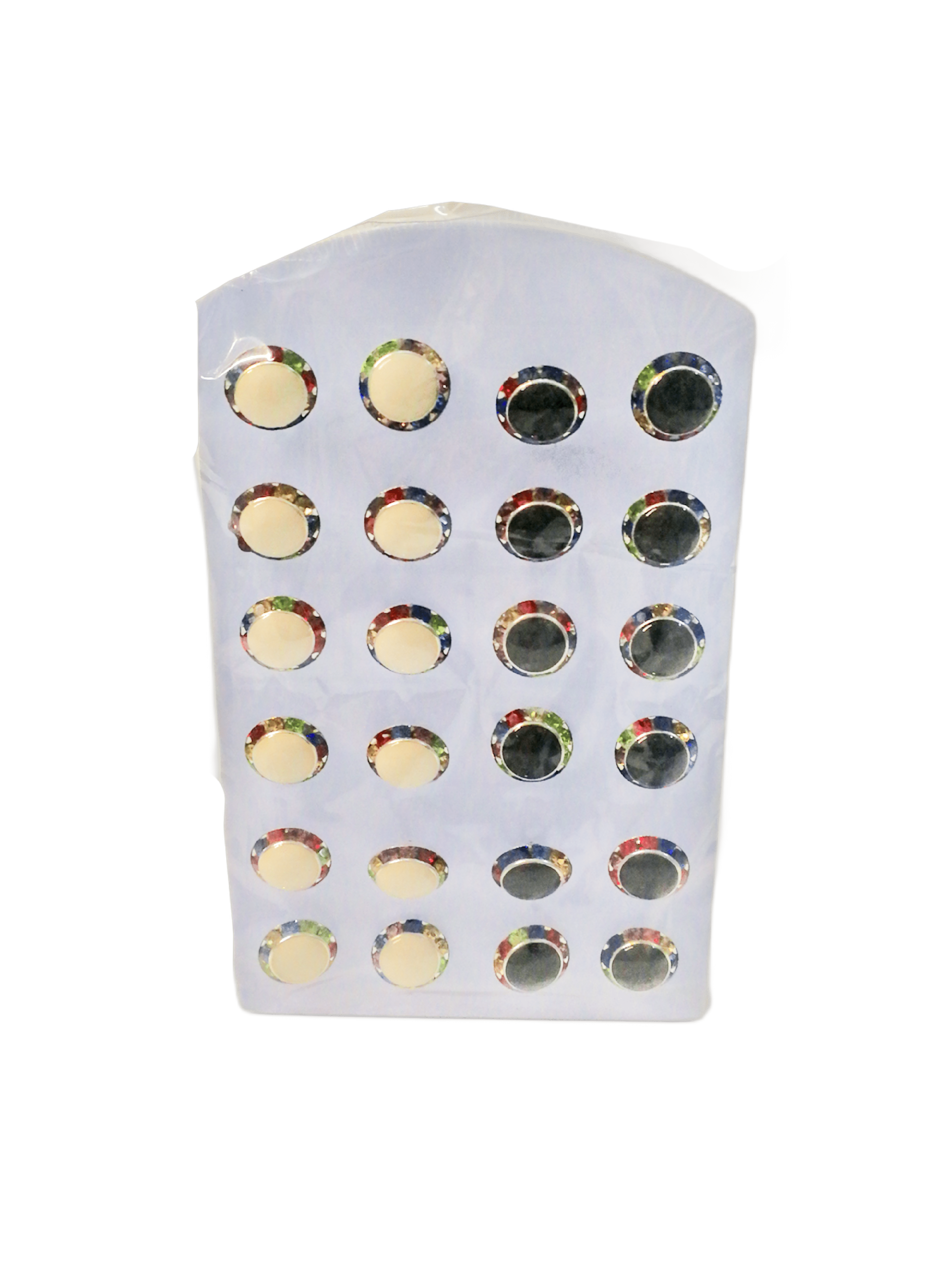 LOT DE 12 - Boucles d'oreilles pins simple 3 couleurs au choix 0,62€/paire | Grossiste-pro