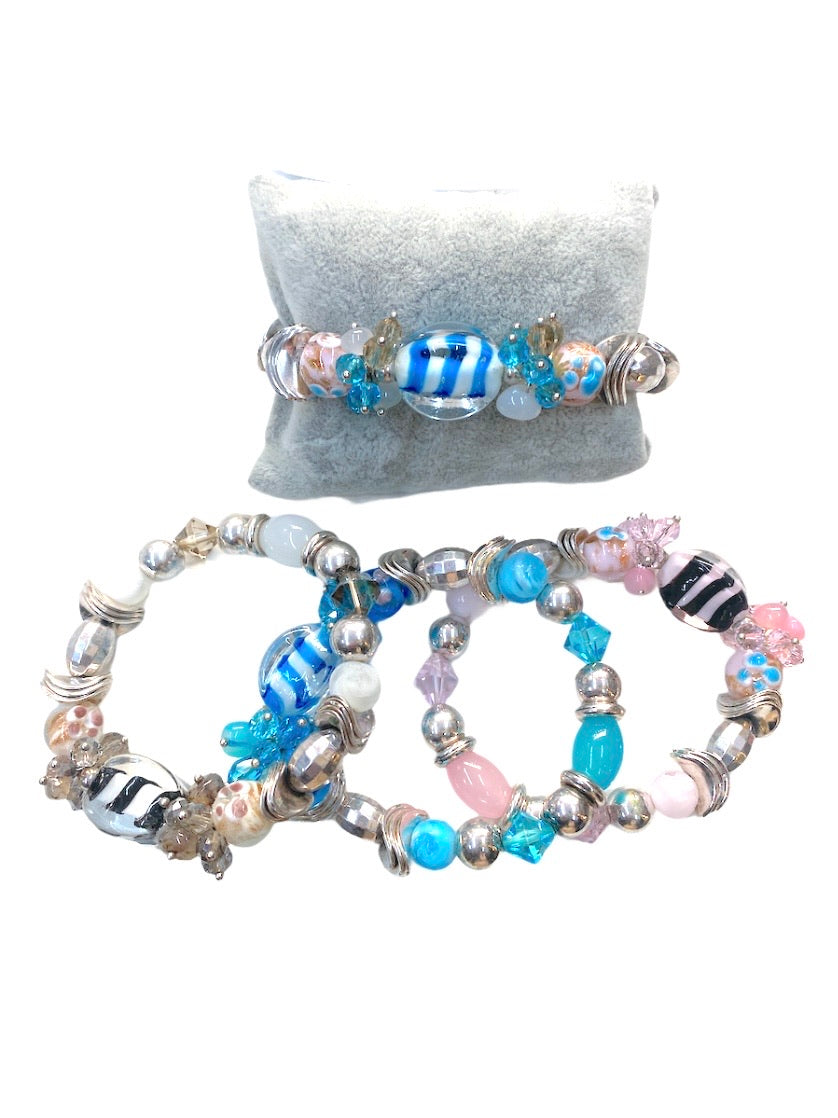Bracelets fantaisie Sophia (x12)