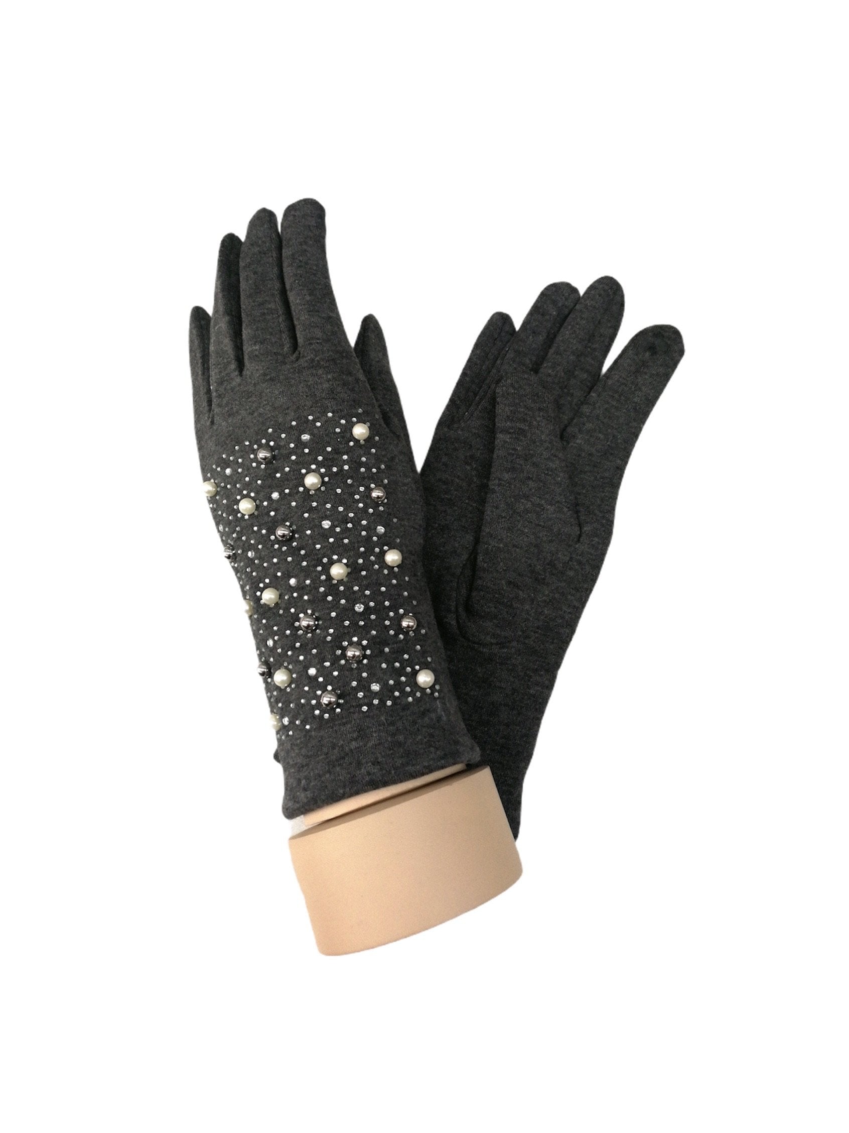 Gants tactiles perles doublure (x12) 3,50€/paire | Grossiste-pro