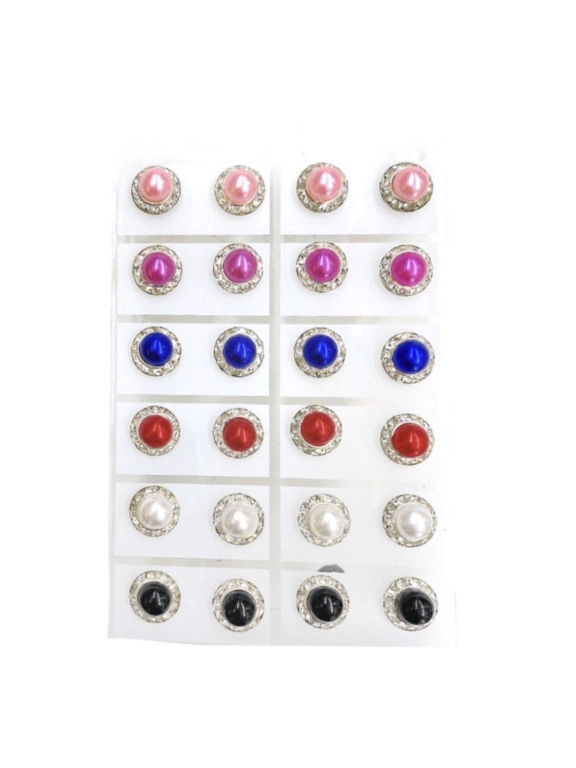 LOT DE 12 - Boucles d'oreilles boule chic 0,62€/paire | Grossiste-pro