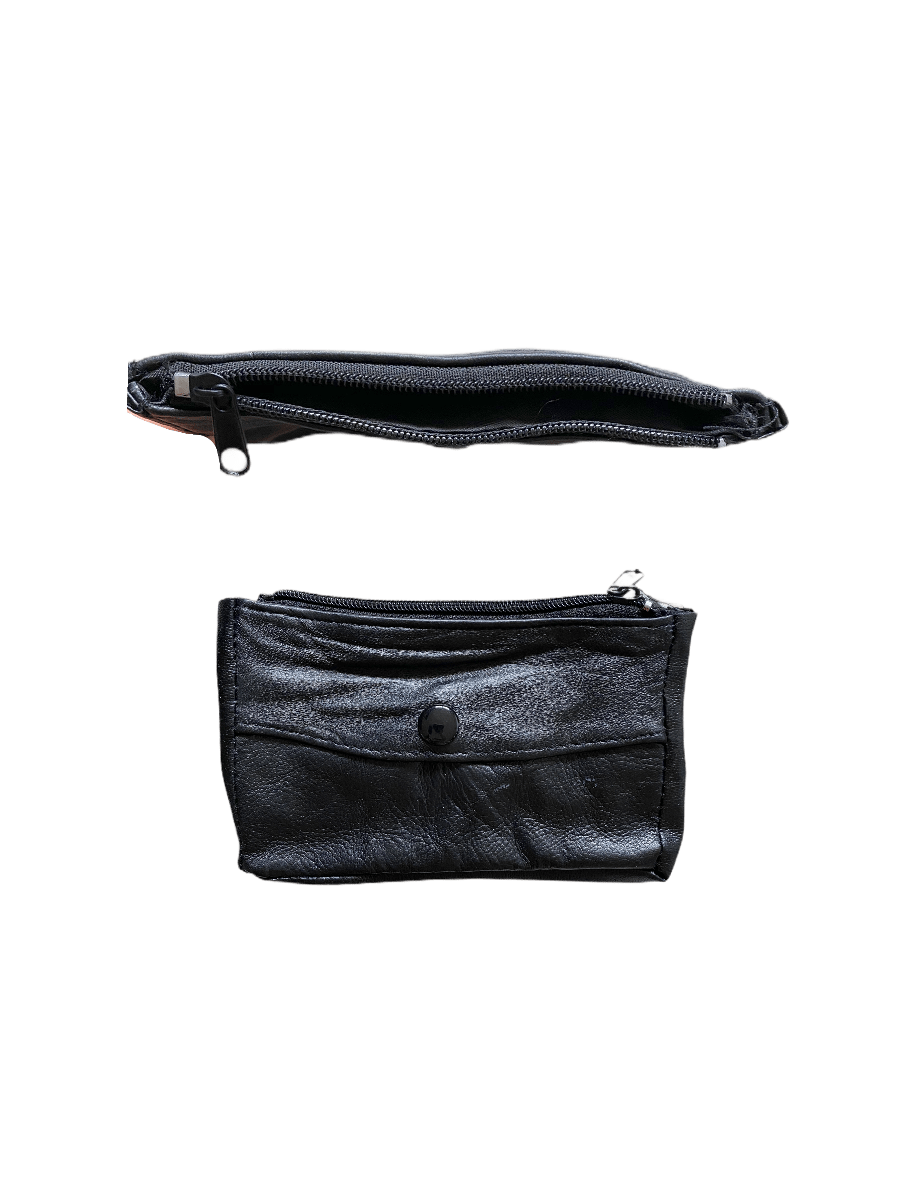 LOT DE 12 - Porte-monnaie en cuir véritable d'agneau 0,60€/unité | Grossiste-pro